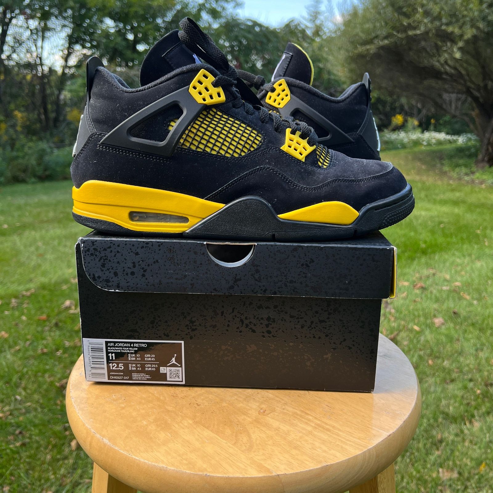 Jordan Brand × Nike Size 11 - Nike Air Jordan 4 Retro Thunder 2023 Men's Shoes Size US 11 / EU 44 - 9 Thumbnail