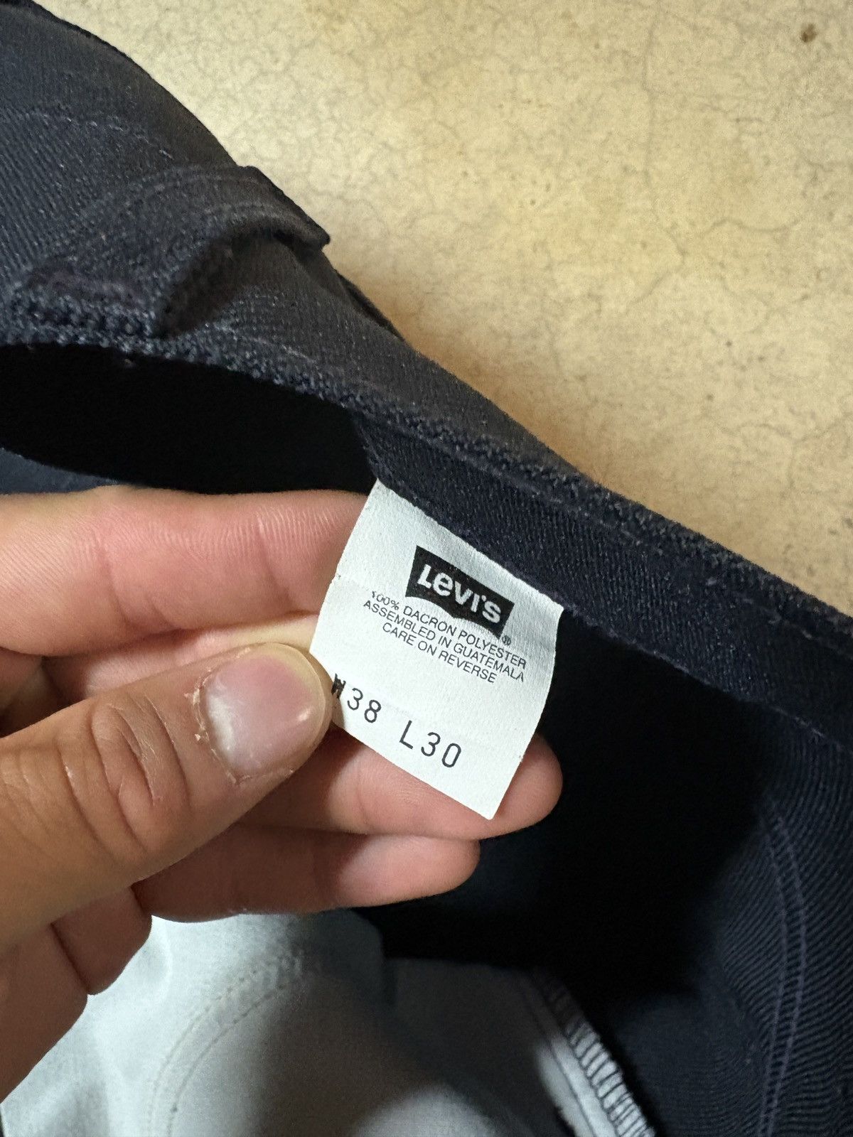 Levi's VTG 90’s Levi’s Sta-Prest Gold Tab Slacks Pants Navy 38x30 Size US 38 / EU 54 - 5 Thumbnail