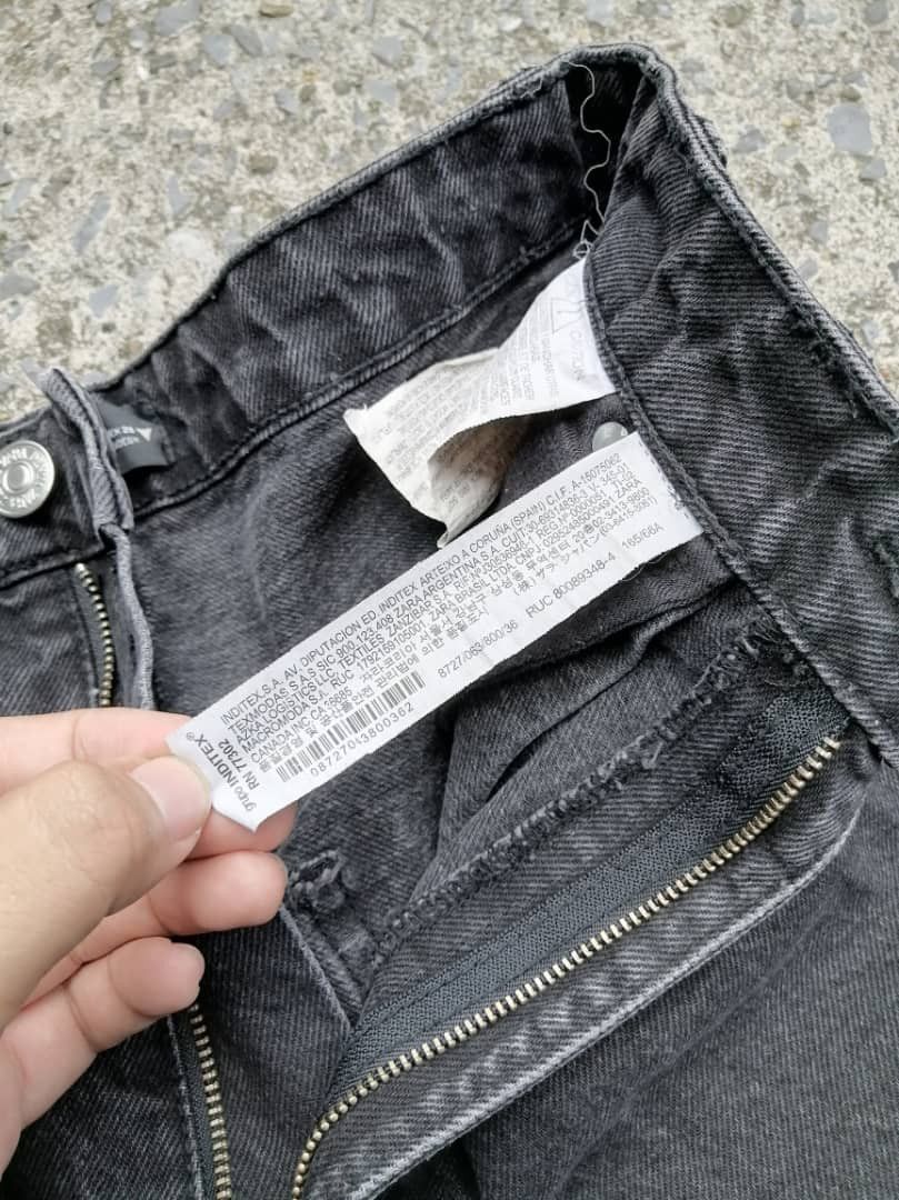 Zara Zara Black Denim Jeans Size US 26 / EU 42 - 6 Thumbnail