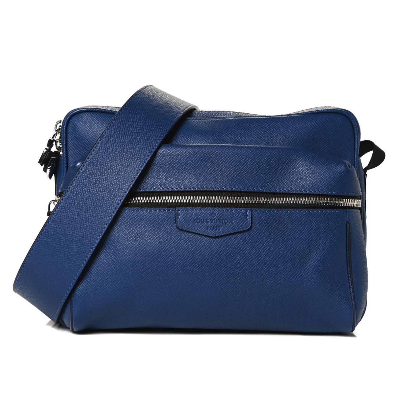 image of Louis Vuitton Taiga Outdoor Messenger Pm Cobalt, Men's