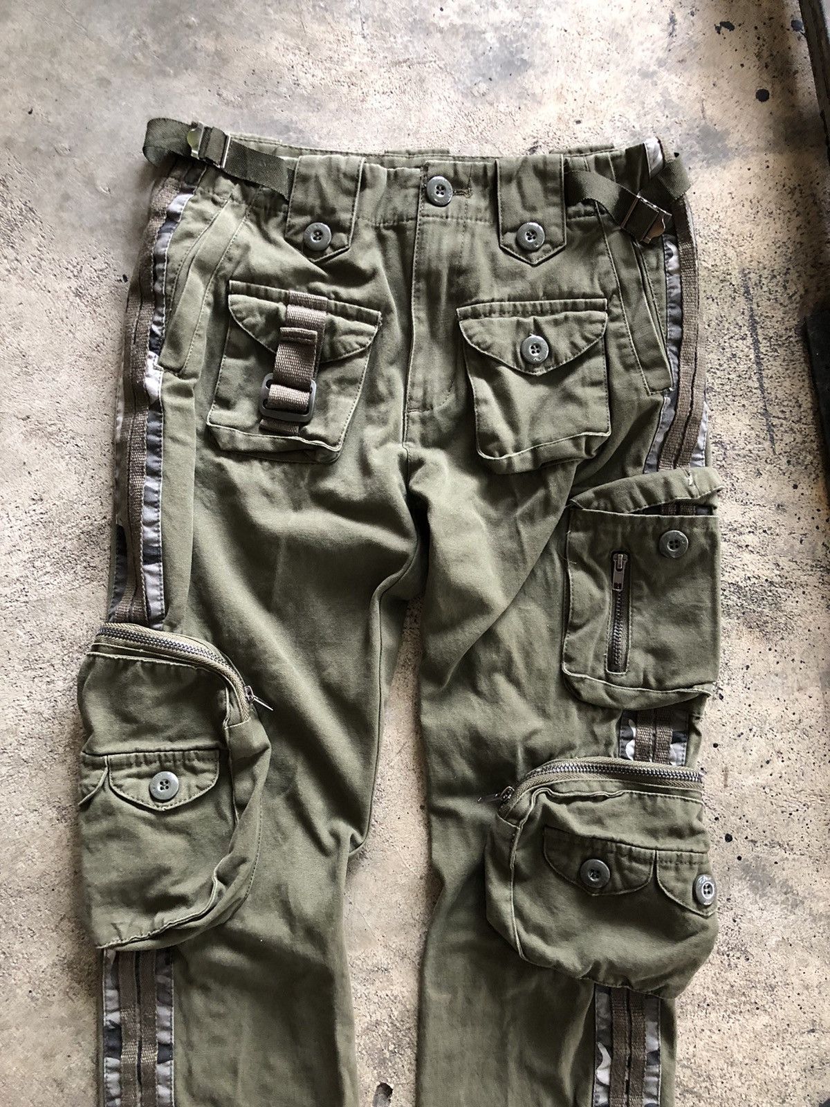 If Six Was Nine × Japanese Brand × Vintage JAPANESE FREE KNIGHT CARGO PANTS GOASTYLE Size US 27 - 2 Thumbnail