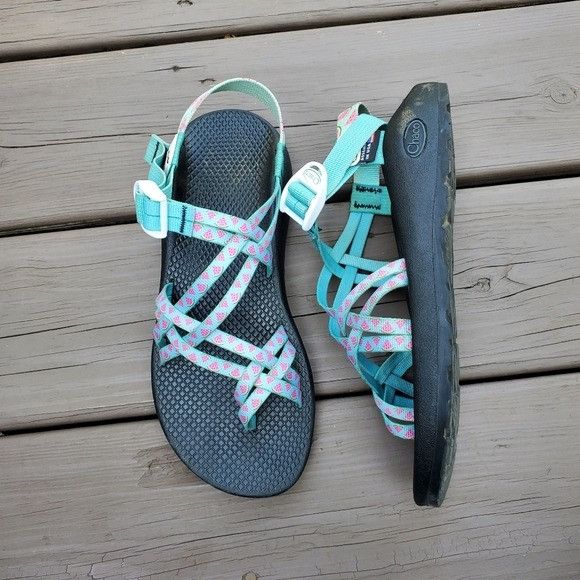 Chaco ZX/2 Cloud Teal Pink Watermelon Summer Classic Sandals