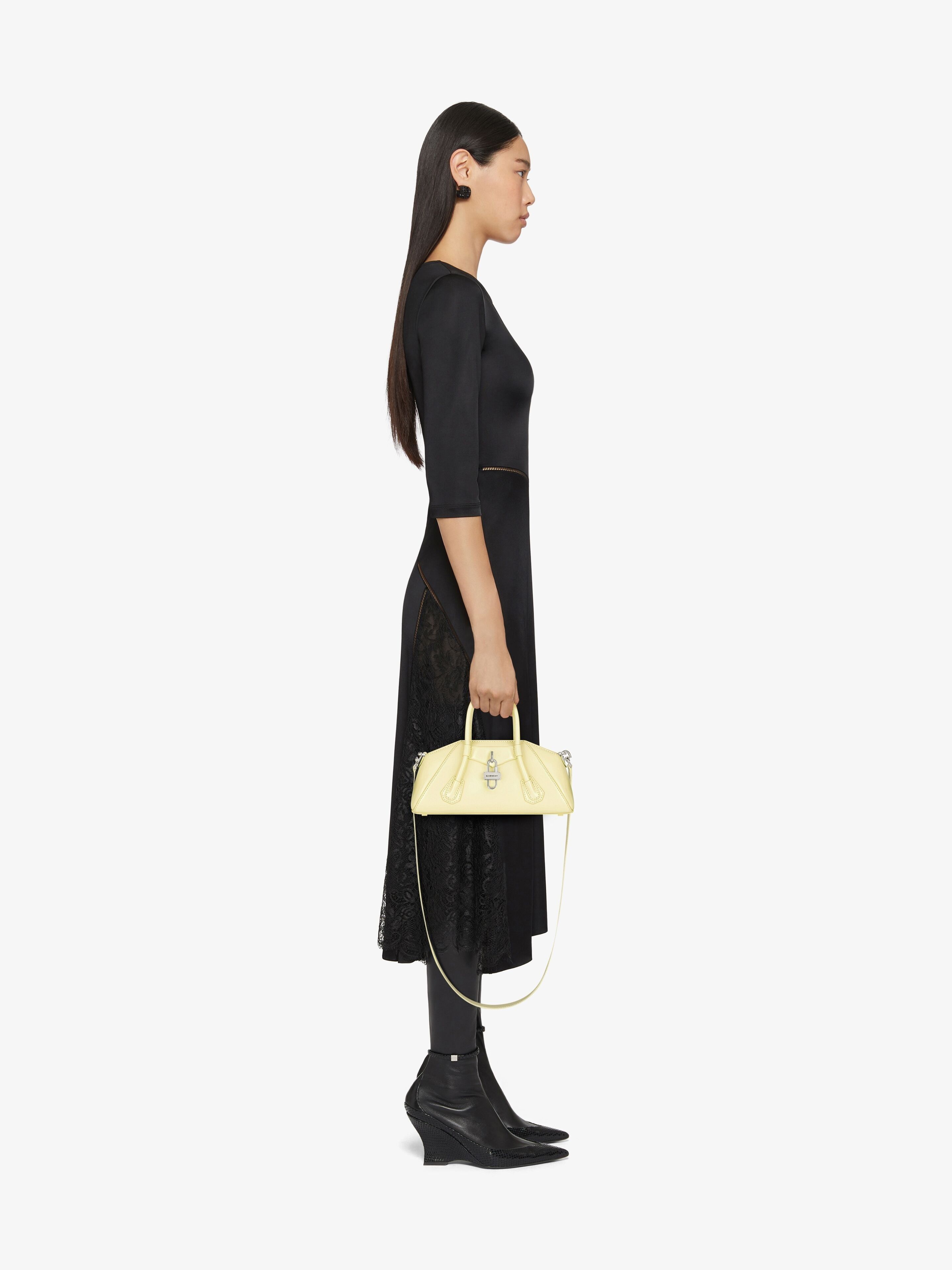 Givenchy o1srvl11e0225 Size: OS / Mini Antigona Bag in Light Yellow Size ONE SIZE - 3 Thumbnail