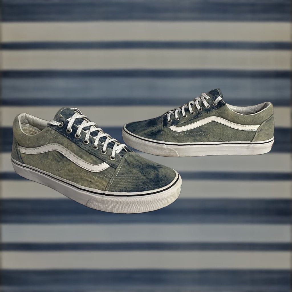 Vans Vans Old Skool Low Top Skateboard Sneakers Blue White Jean Shoes Men’s Size 12 Mens Size US L / EU 52-54 / 3 - 1 Thumbnail