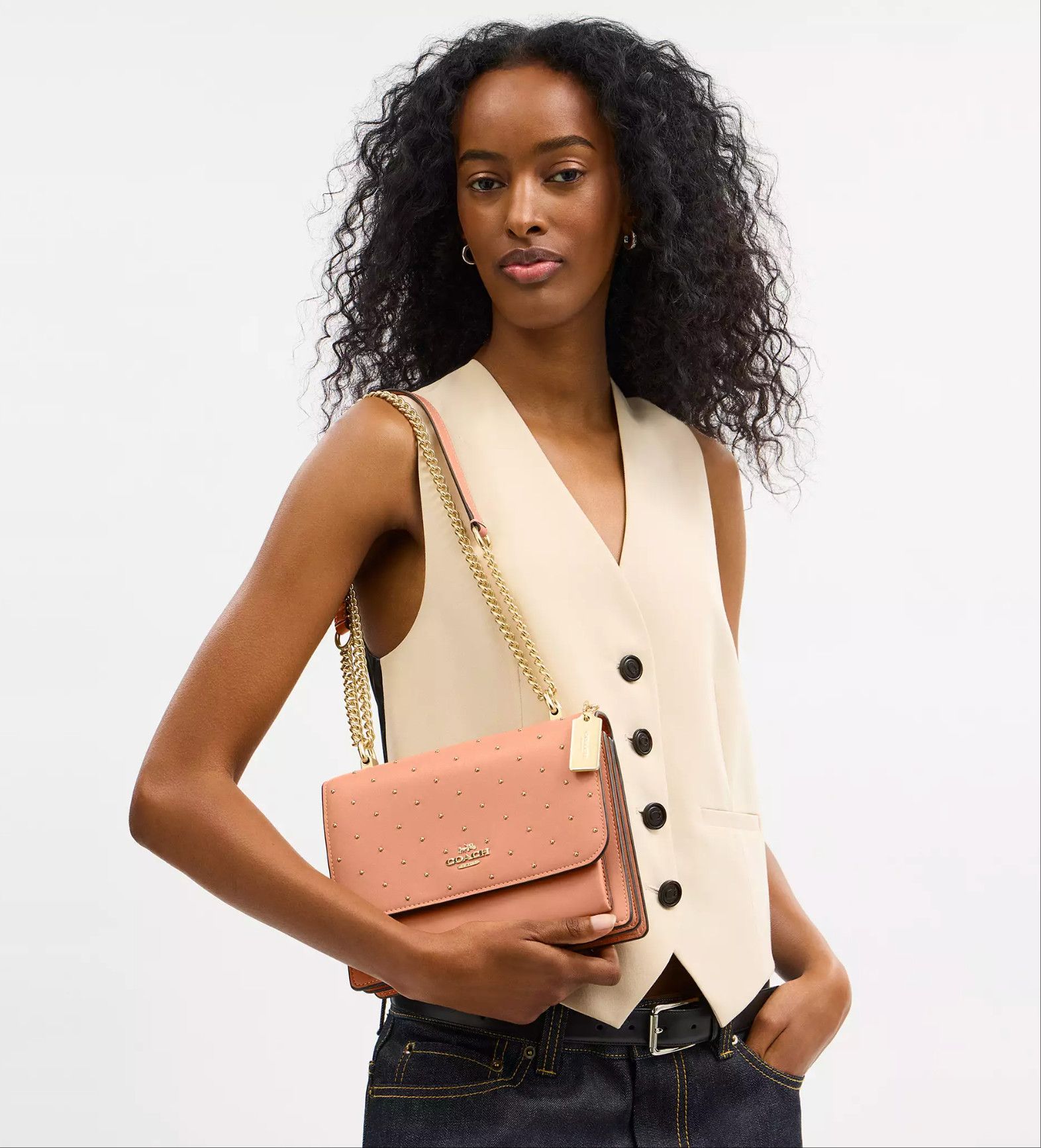 Coach Klare Crossbody Bag With Rivets CBH93 Size ONE SIZE - 10 Thumbnail