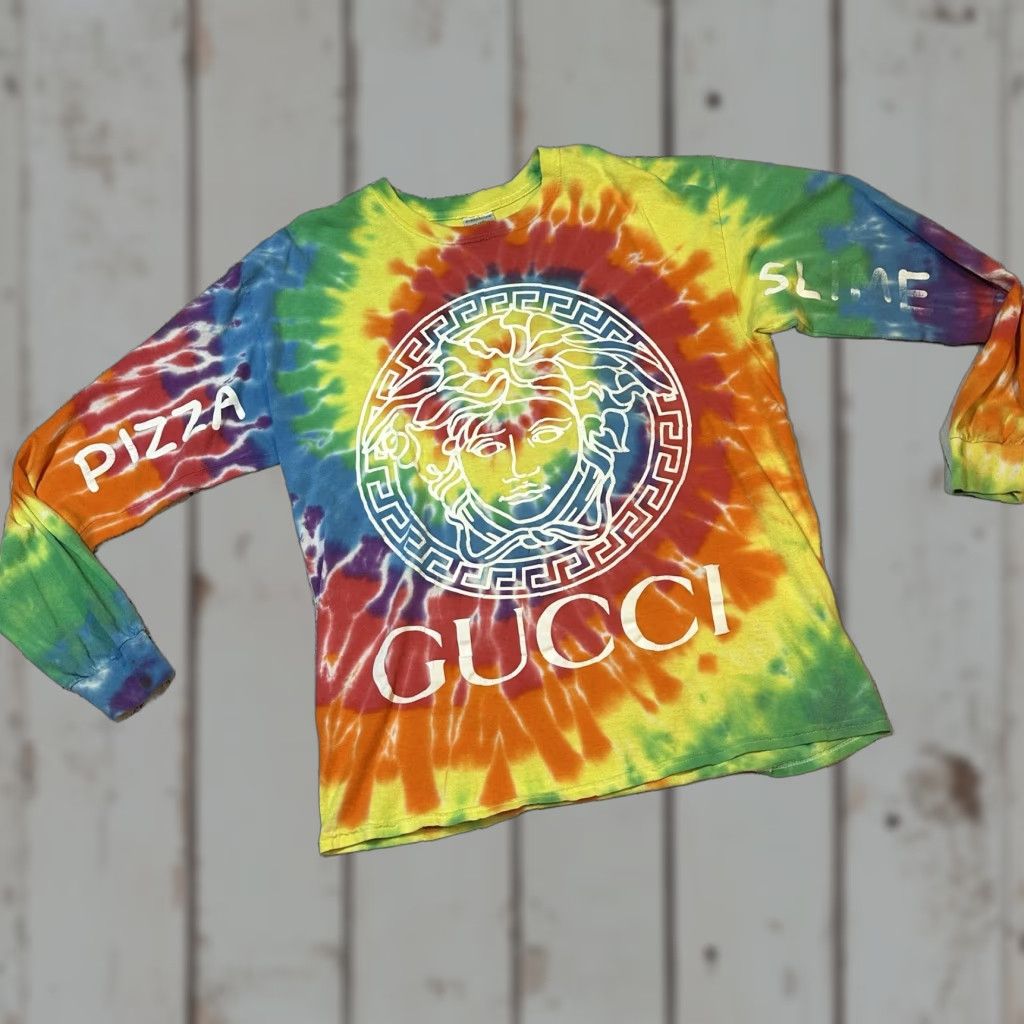 Vintage VINTAGE Pizza Slime Designer Logos Long Sleeve Men's Tee Shirt Large Size US L / EU 52-54 / 3 - 1 Thumbnail