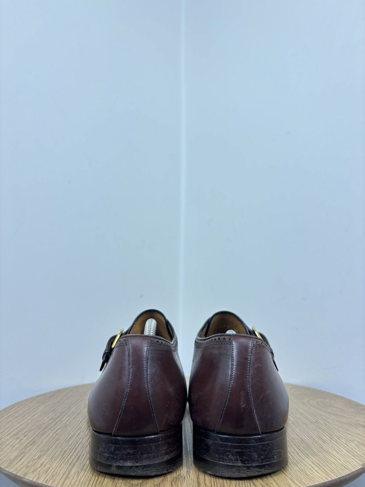 Testoni A. Testoni Black Label Vintage Monk Strap Leather Shoes Size US 8 / EU 41 - 16 Thumbnail