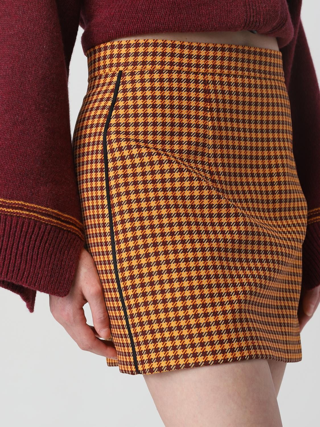 Marni o1y1125 Mini Skirt in Multicolor Size 26" / US 2 / IT 38 - 4 Thumbnail