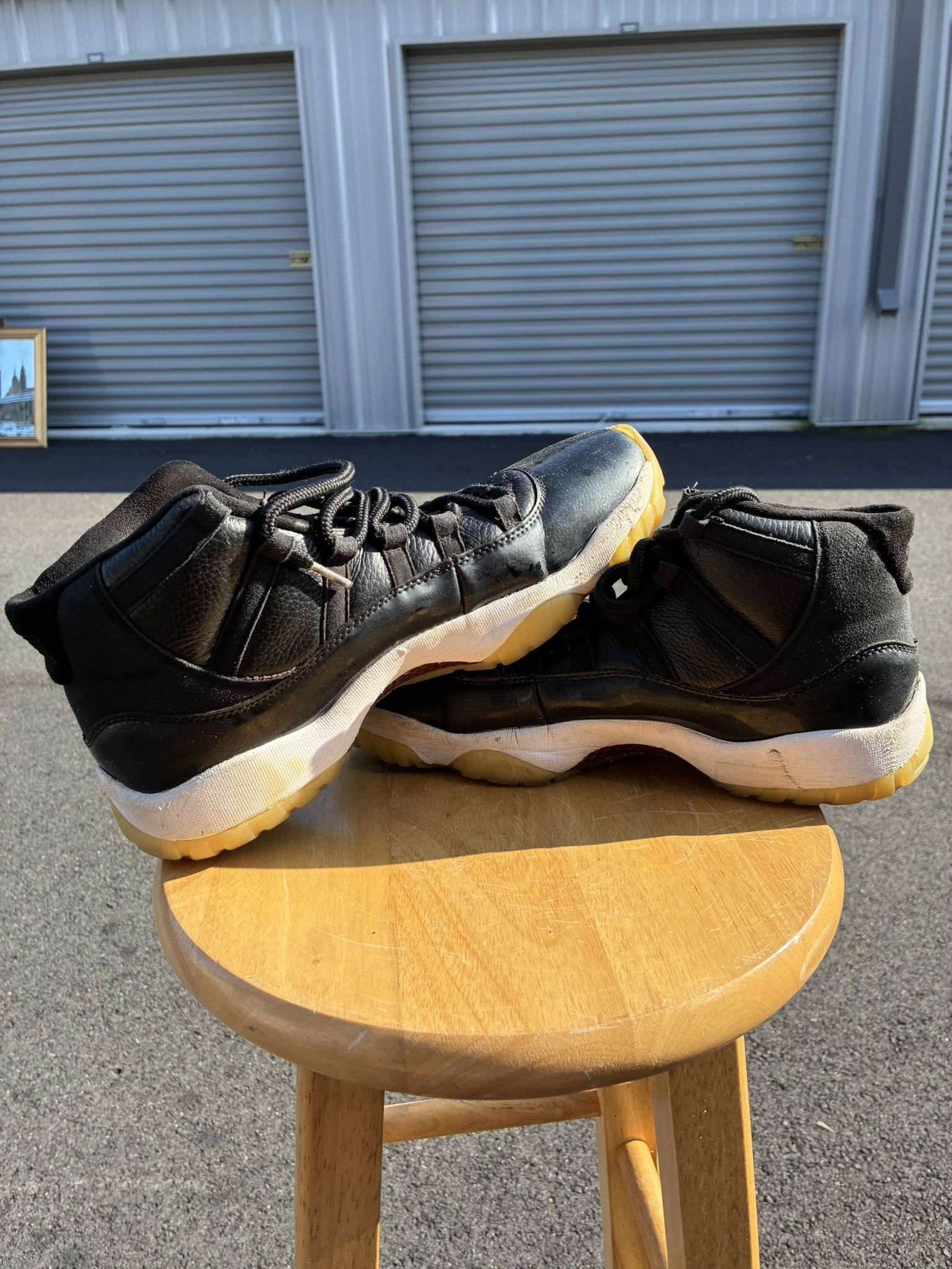 Jordan Brand Nike Air Jordan 11 72-10 Mens 12 XI Black Retro Bred Size US 12 / EU 45 - 1 Thumbnail