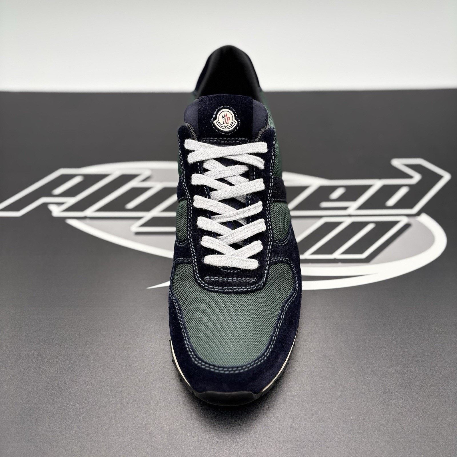 Moncler Moncler Montego Suede Trainer ' Navy, Green ' | SUPER CLEAN! Size US 11 / EU 44 - 14 Thumbnail