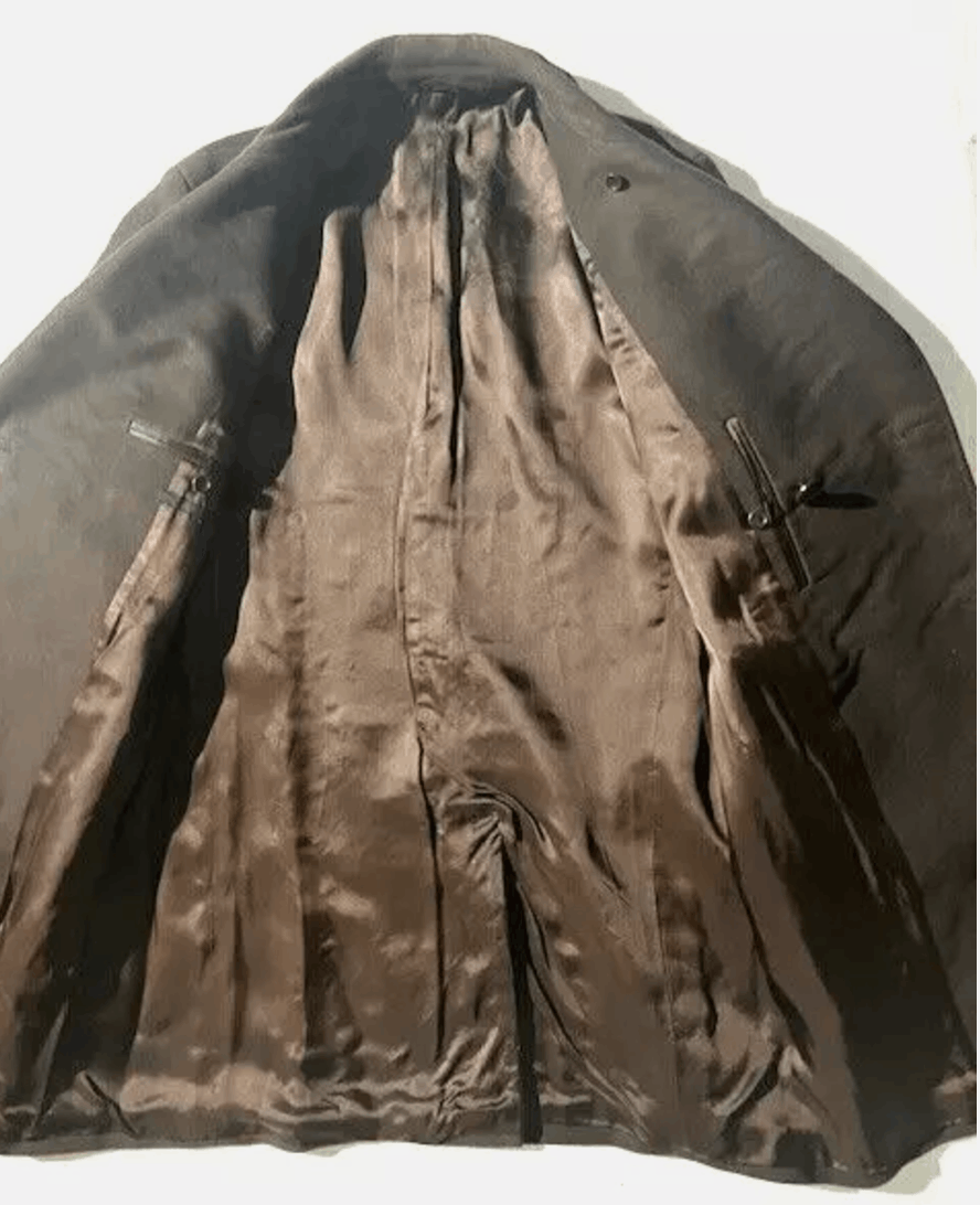 Helmut Lang Vtg HELMUT LANG Archival Cotton Moleskin Peacoat Jacket Coat Size US L / EU 52-54 / 3 - 4 Thumbnail