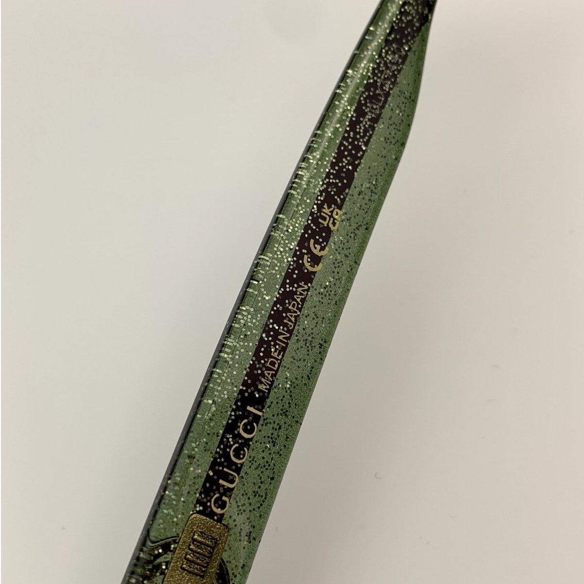Gucci NEW Gucci GG0038ON 002 Havana Green Transparent Women Size ONE SIZE - 3 Thumbnail