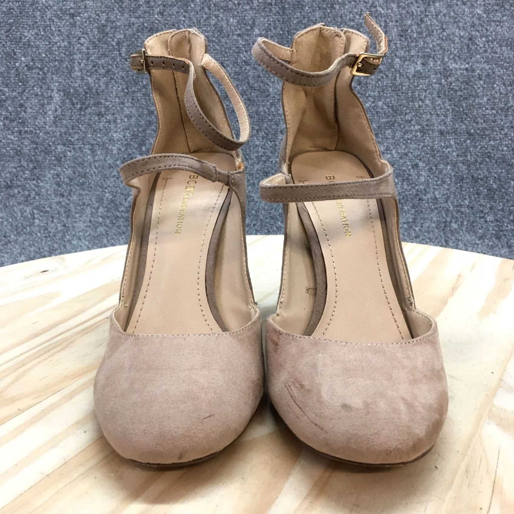 BCBGeneration BCBGeneration Sandal Womens 7M Brown Leissa Ankle Strap Closed Toe Block Heel Shoes Platform Casual Shoes Womens Size US 7 / IT 37 - 6 Thumbnail
