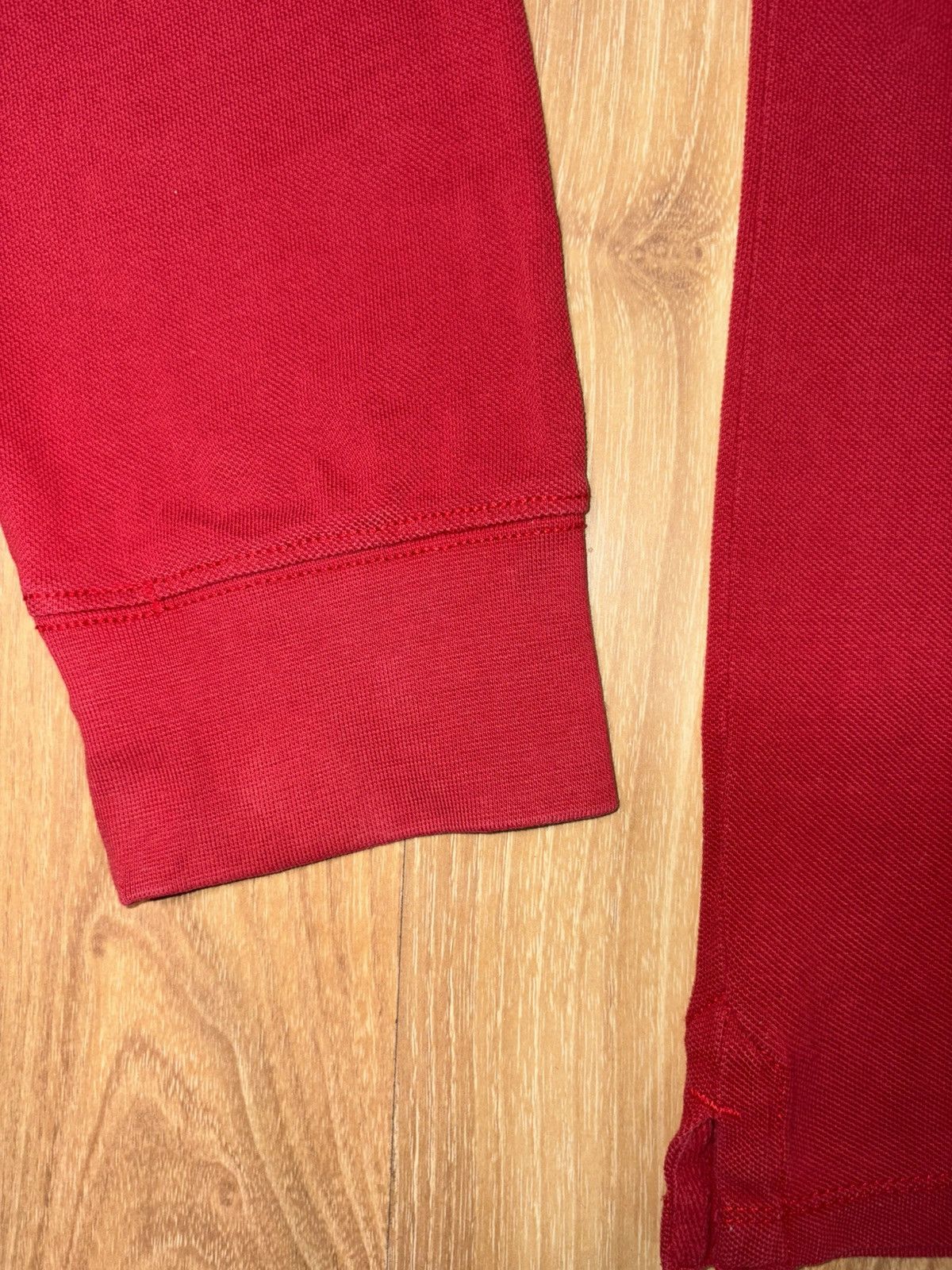 Lee Lee 1889 Heritage Long Sleeve Piqué Polo - Men's XL Deep Red Size US S / EU 44-46 / 1 - 4 Thumbnail