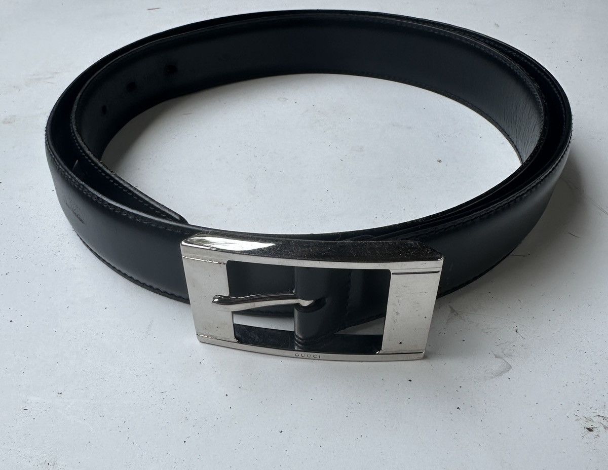 Gucci Gucci Black Leather Belt Size 40 Size 40 - 1 Thumbnail