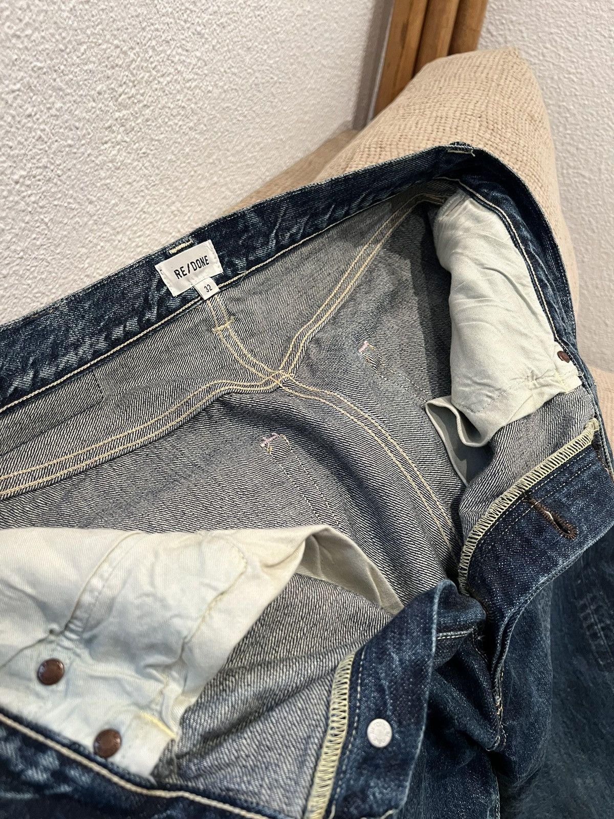 RE/DONE RE/DONE SELVEDGE MADE IN JAPAN JEANS. Size US 32 / EU 48 - 14 Thumbnail