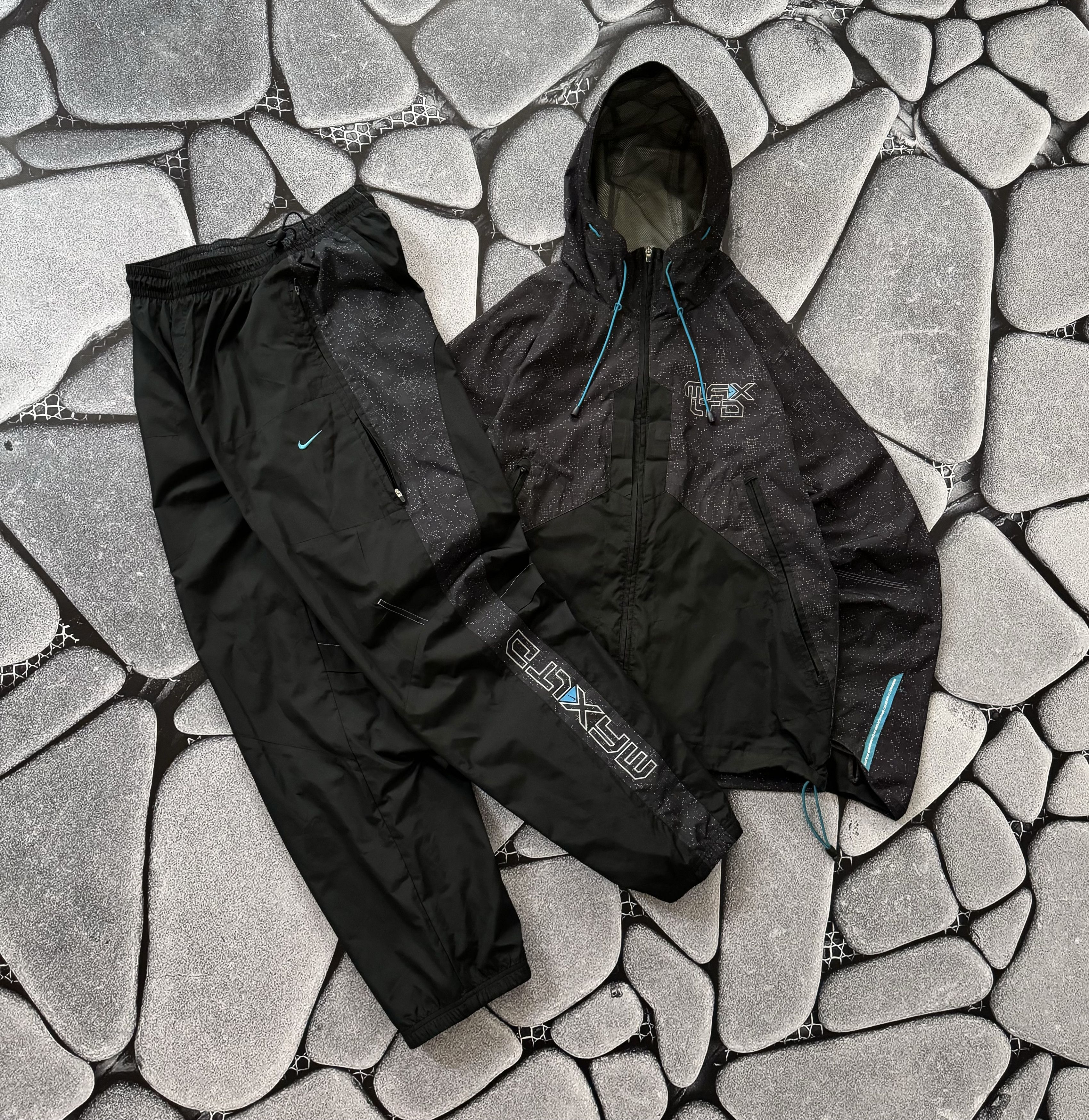 NIKE MAX LTD VINTAGE TRACK SUIT NYLON DRILL PANTS JACKET