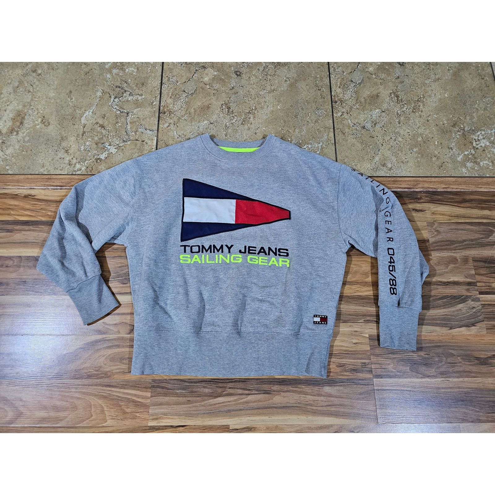 Tommy Hilfiger Tommy Hilfiger Sailing Gear Sweatshirt, Gray Pullover, Sz S Size US S / EU 44-46 / 1 - 1 Thumbnail