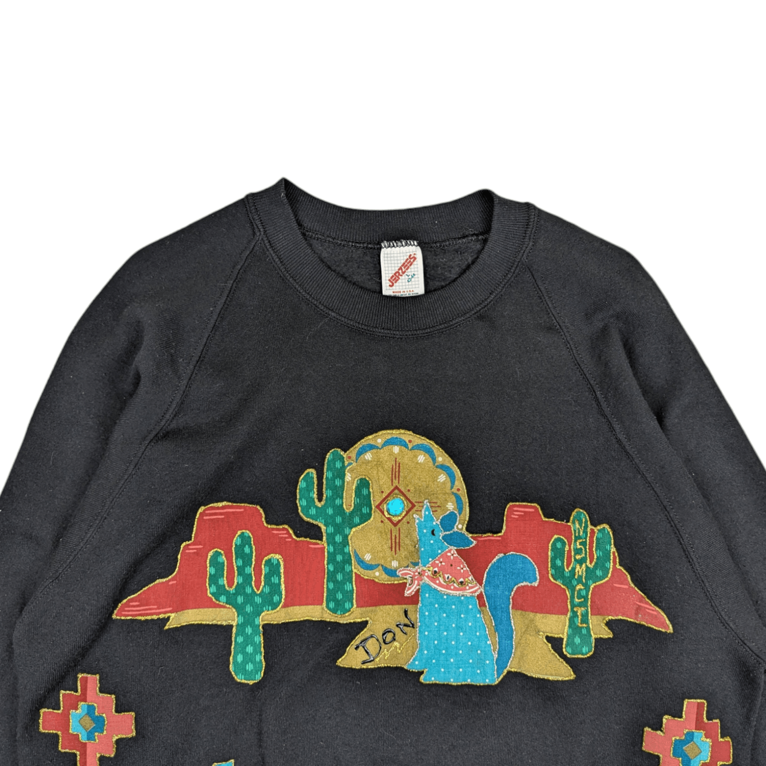 Jerzees Vintage 90's JERZEES Cactus Custom Jumper Sweatshirt Size US L / EU 52-54 / 3 - 4 Thumbnail