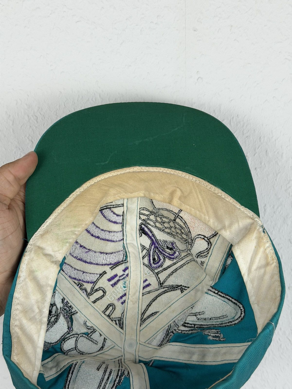 The Game Vintage Charlotte Hornets Hat Big Logo Snapback Cap 90s NBA Size ONE SIZE - 12 Thumbnail