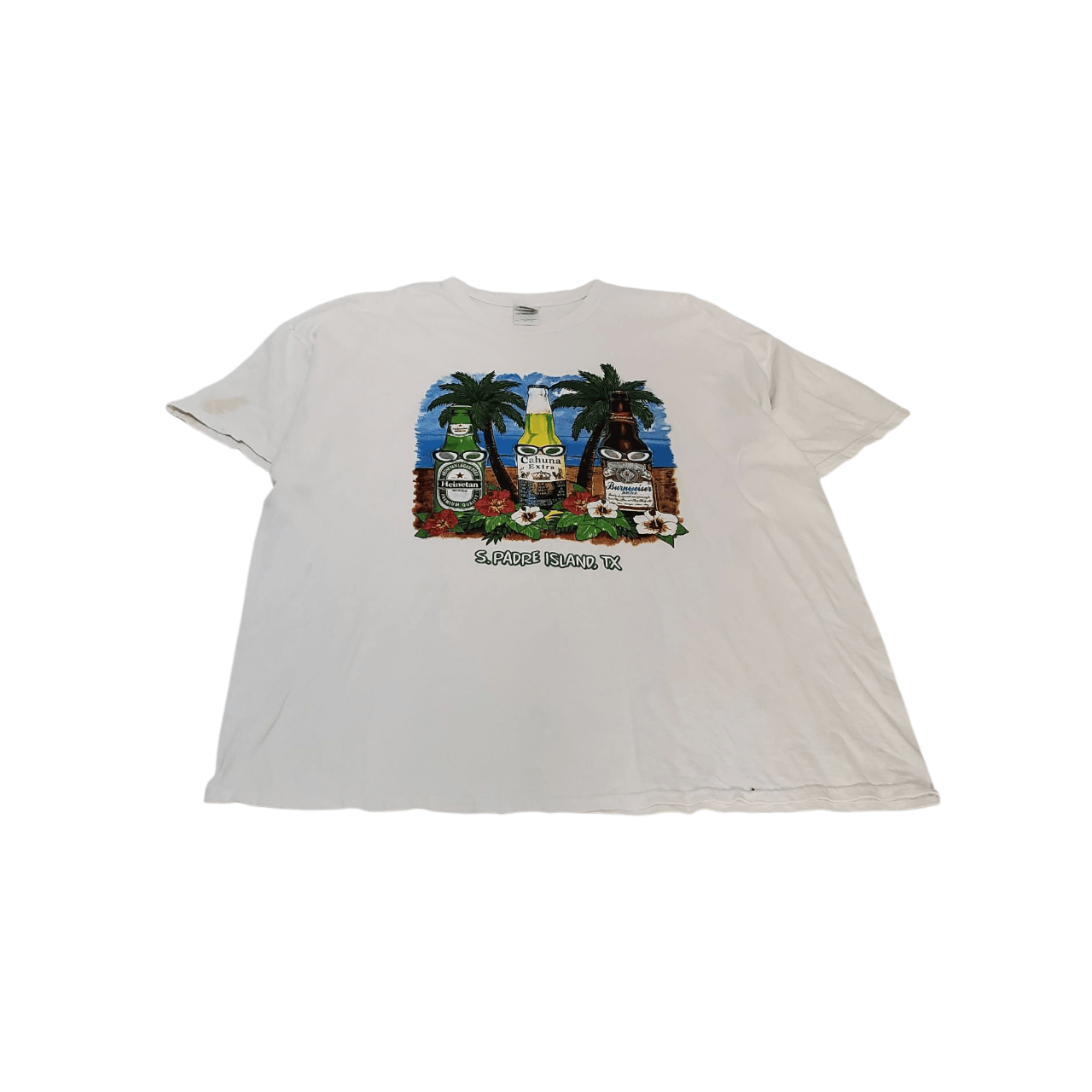 Vintage Y2K Beer Funny Parody Beach T-Shirt (Bunweiser) Size US XL / EU 56 / 4 - 1 Thumbnail