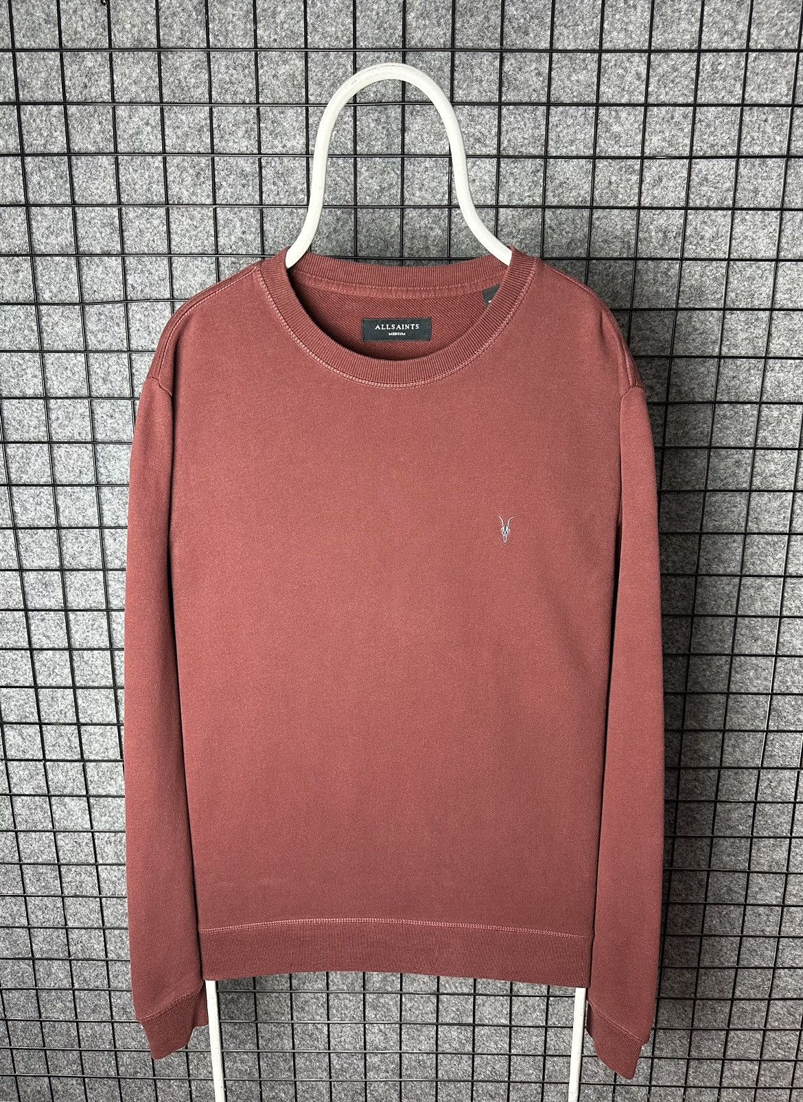 Allsaints Allsaints Streetwear Raven Crew Cotton Sweatshirt Size M Size US M / EU 48-50 / 2 - 1 Thumbnail