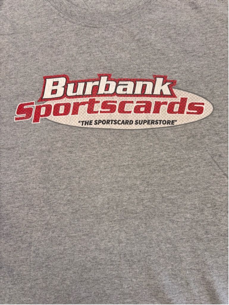 Gildan Men's Gildan T-shirt XL Gray Burbank Sportscards Size US XL / EU 56 / 4 - 6 Thumbnail