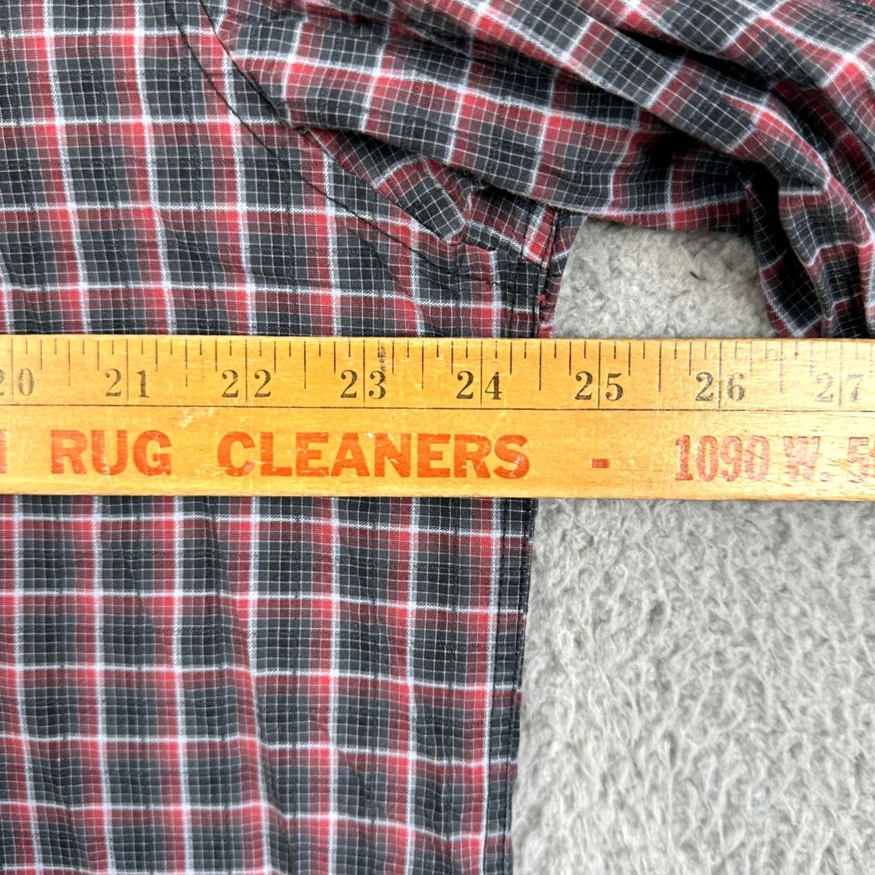 Calvin Klein VINTAGE Calvin Klein Shirt Button Up Mens XL Black Red Plaid Long Sleeve Casual Cotton Size US XL / EU 56 / 4 - 5 Thumbnail