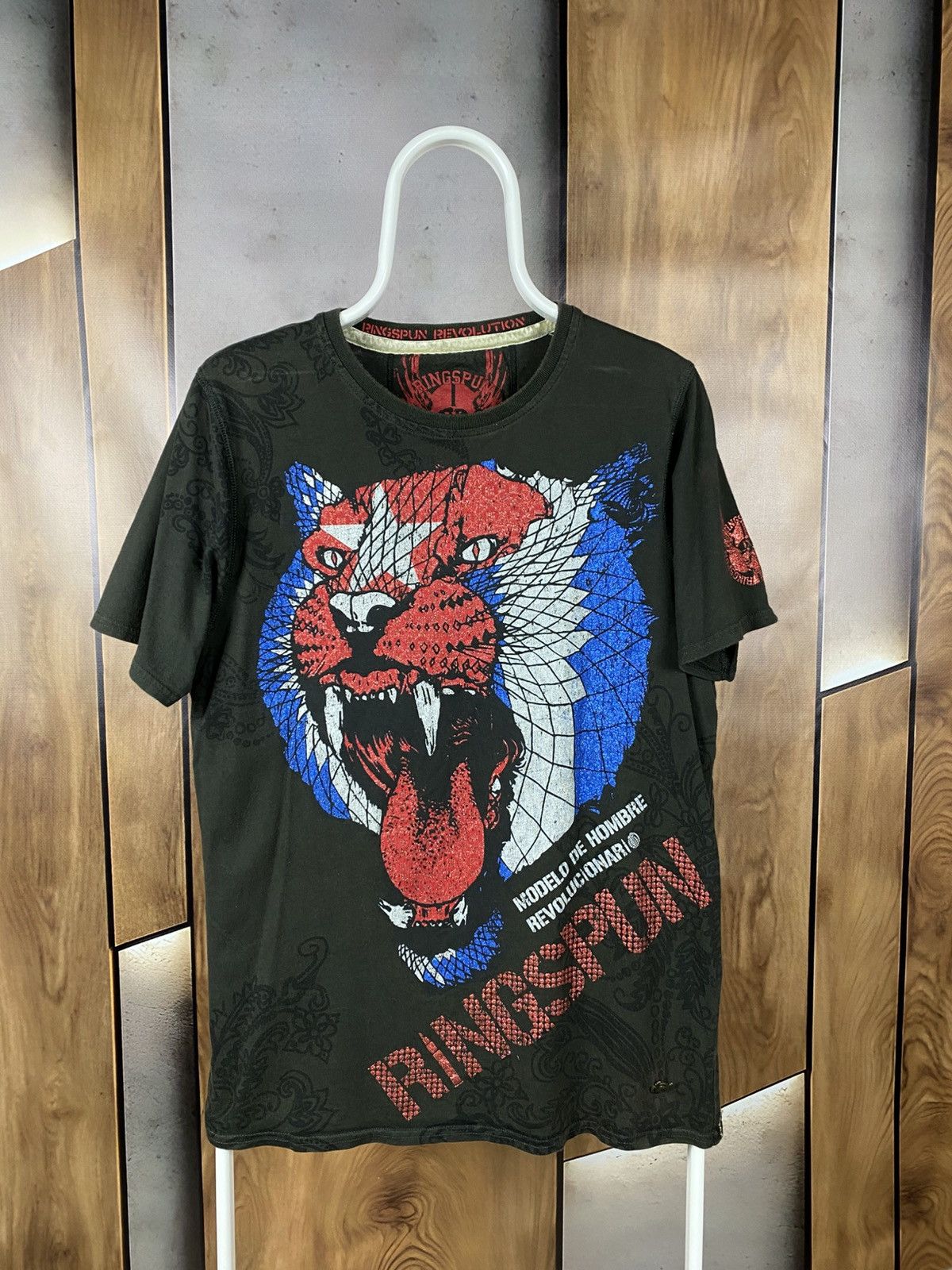 Ringspun 🐯T-Shirt Ringspun Overprint Tiger Logo Tee🐯 Size US M / EU 48-50 / 2 - 1 Thumbnail