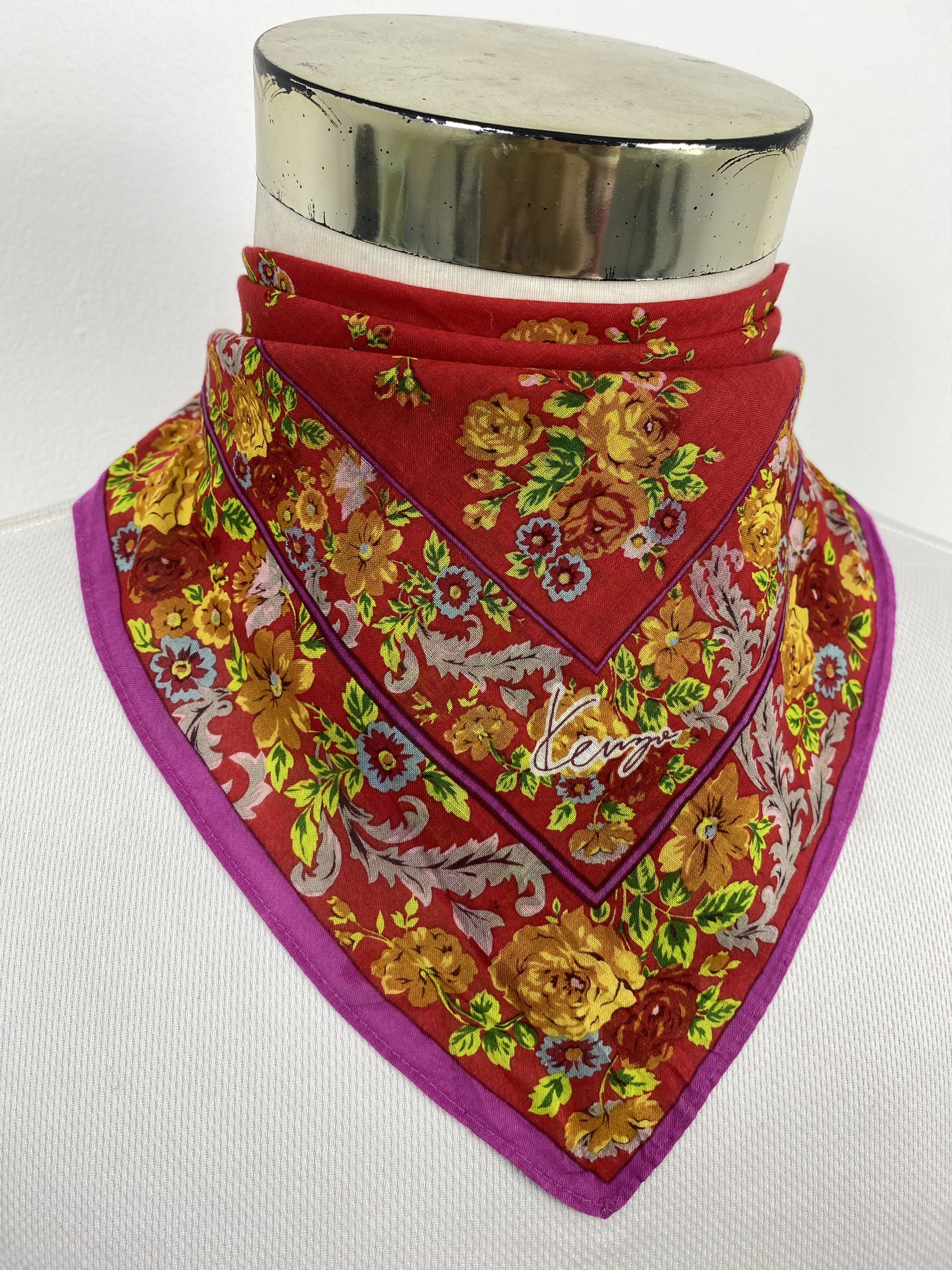 Kenzo Vintage Kenzo Handkerchief / Neckerchief KT0288 Size ONE SIZE - 2 Thumbnail