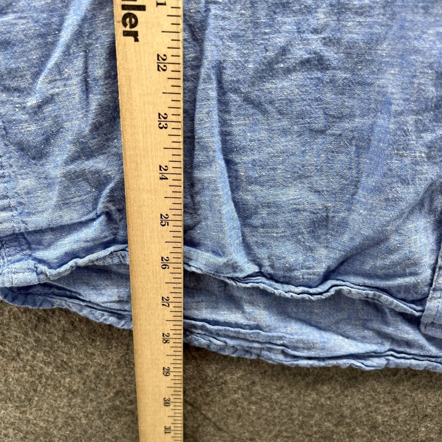 Tommy Hilfiger Tommy Hilfiger Shirt Mens L Blue Men Adult Light Casual Button Down Linen Dress Size US L / EU 52-54 / 3 - 6 Thumbnail
