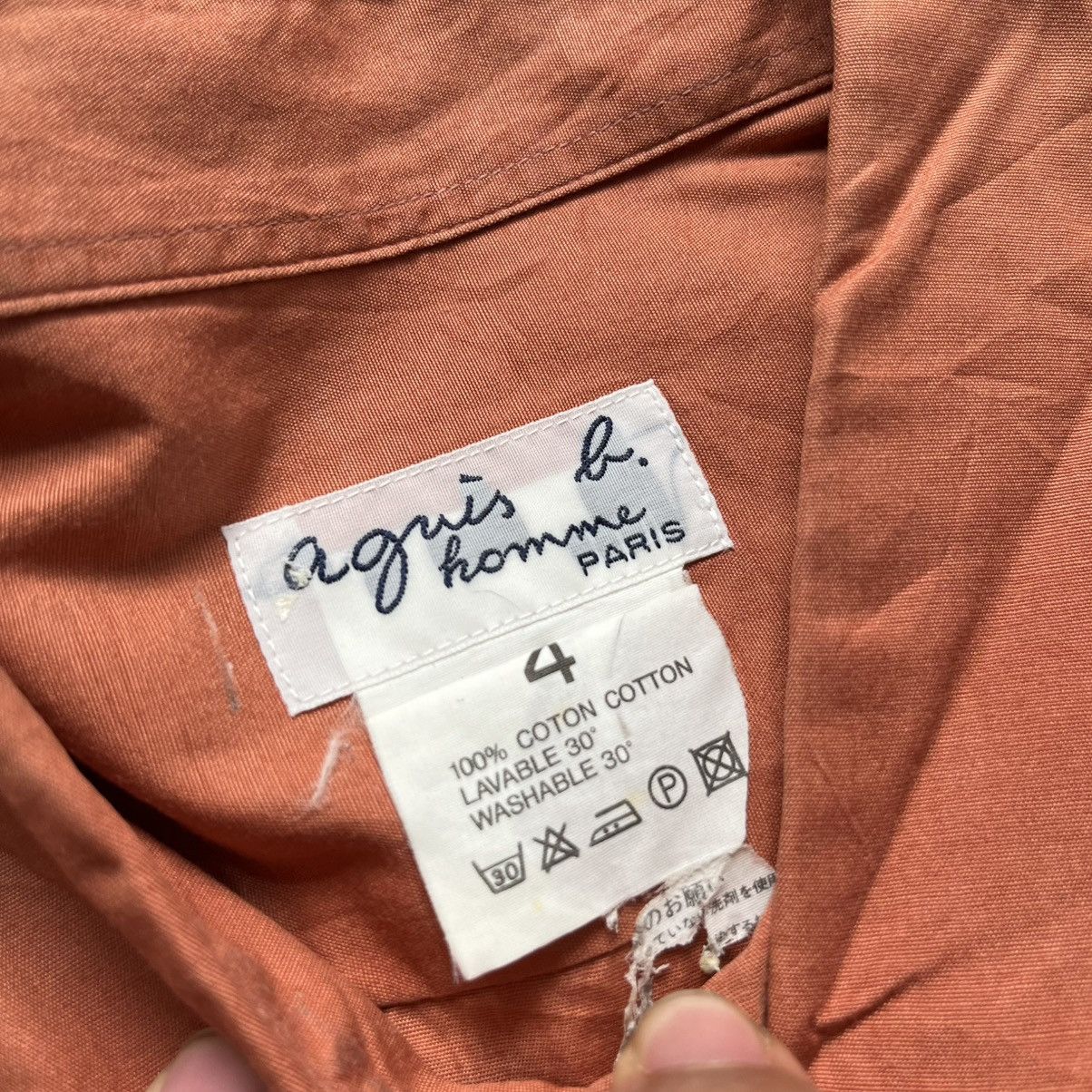 agnes b. Vintage 90’s agnes b stripe Shirt Size US XL / EU 56 / 4 - 4 Thumbnail