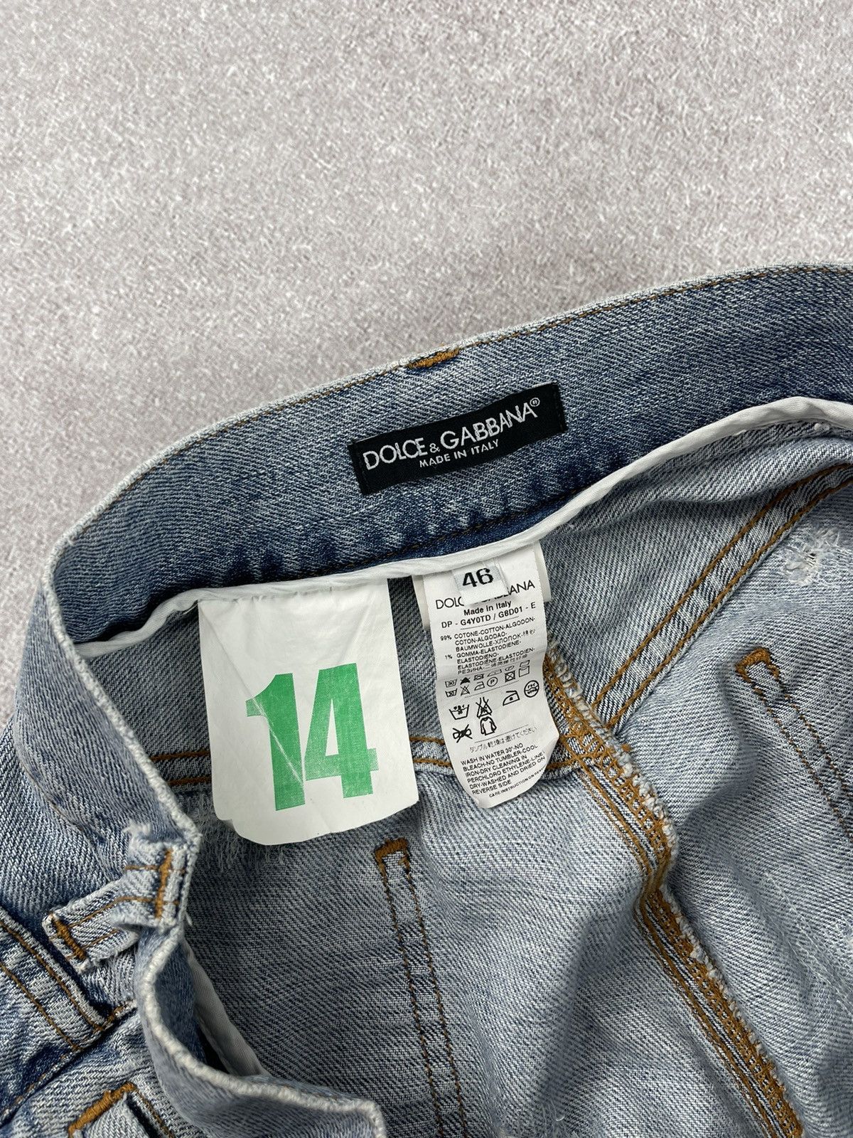 Dolce & Gabbana Vintage Dolce & Gabbana Distressed Denim Cropped Jeans Size US 31 - 14 Thumbnail