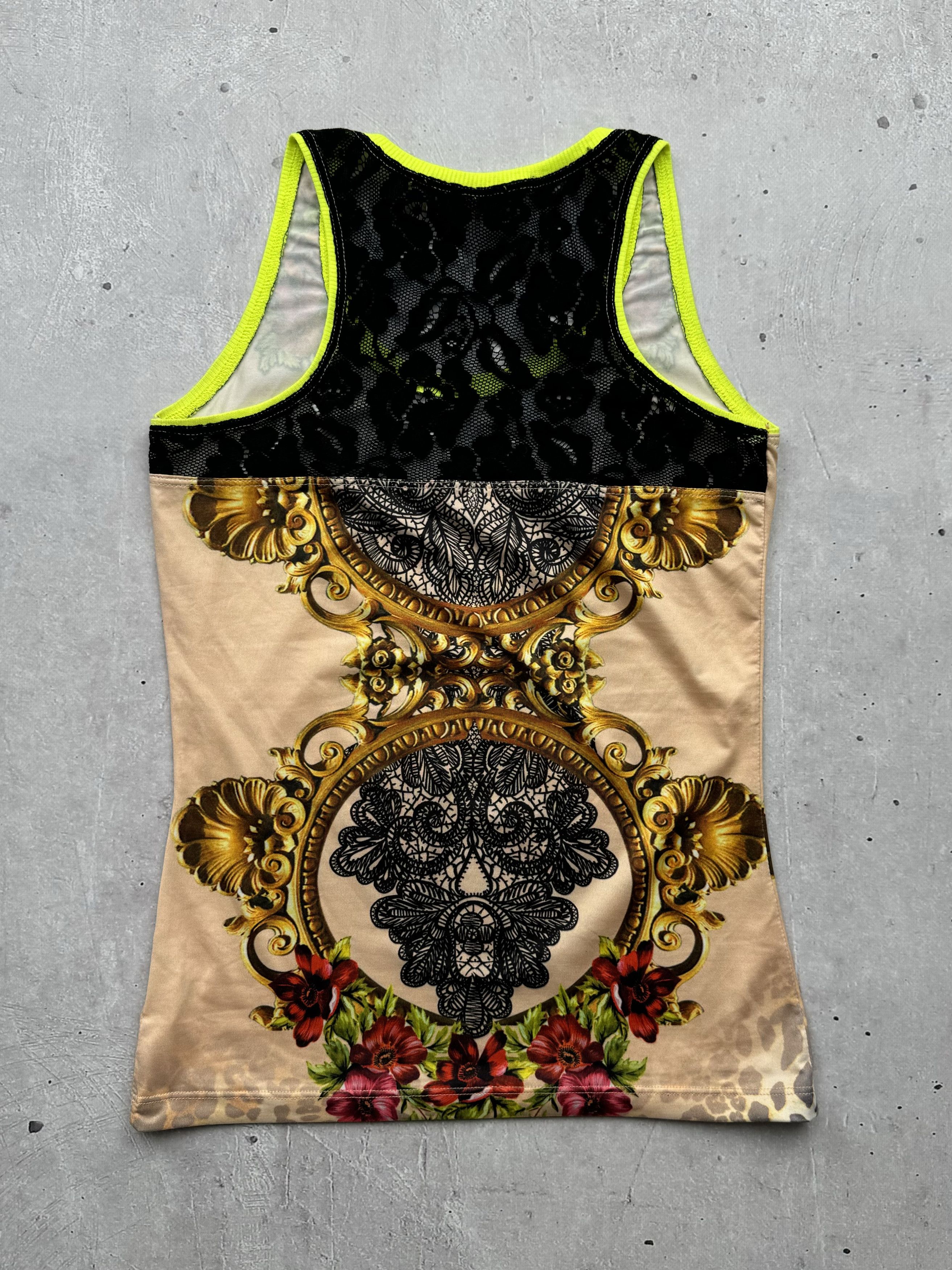 Vintage Vintage Printed Mesh Tank Top Size S / US 4 / IT 40 - 6 Thumbnail