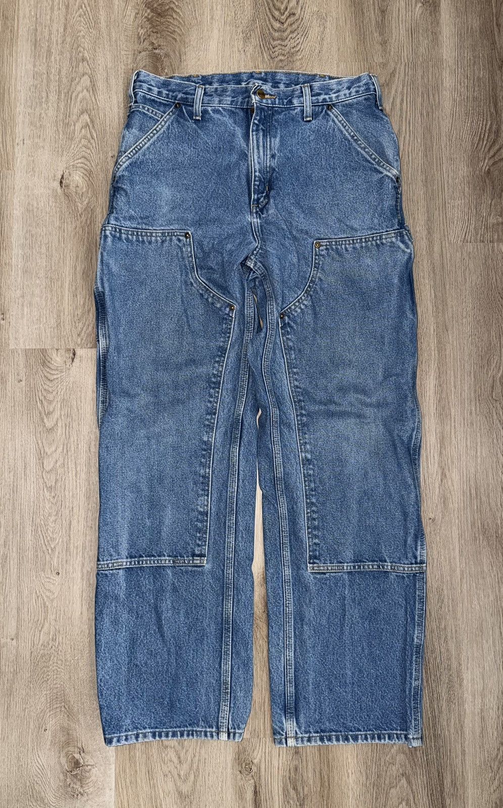 Carhartt Carhartt Double Knee Carpenter "Indigo" Size US 33 - 1 Thumbnail