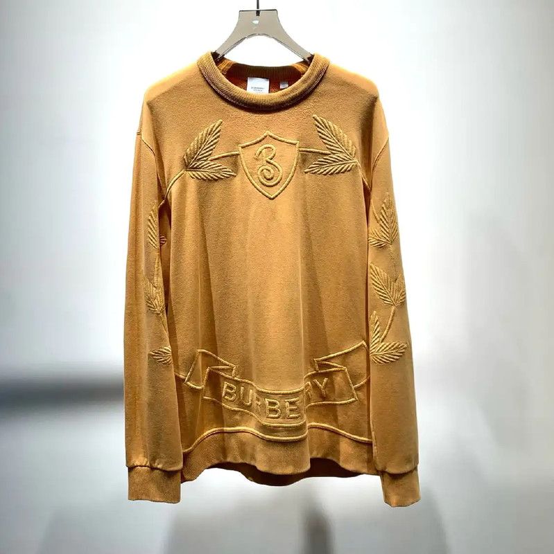 Burberry Burberry Orange Cotton Men's Sweatshirt Size US XL / EU 56 / 4 - 1 Thumbnail