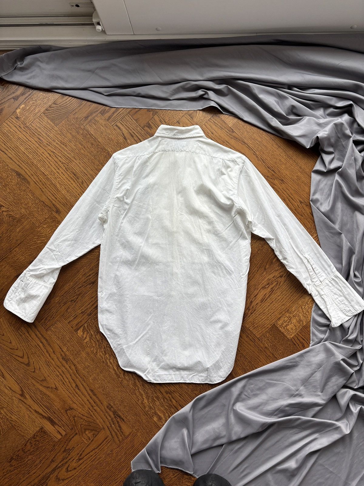 Arrow × Van Heusen × Vintage 1960s Dress Shirt Vintage Tooke Bros Canada Ruffle Formal US Size 38S - 10 Thumbnail