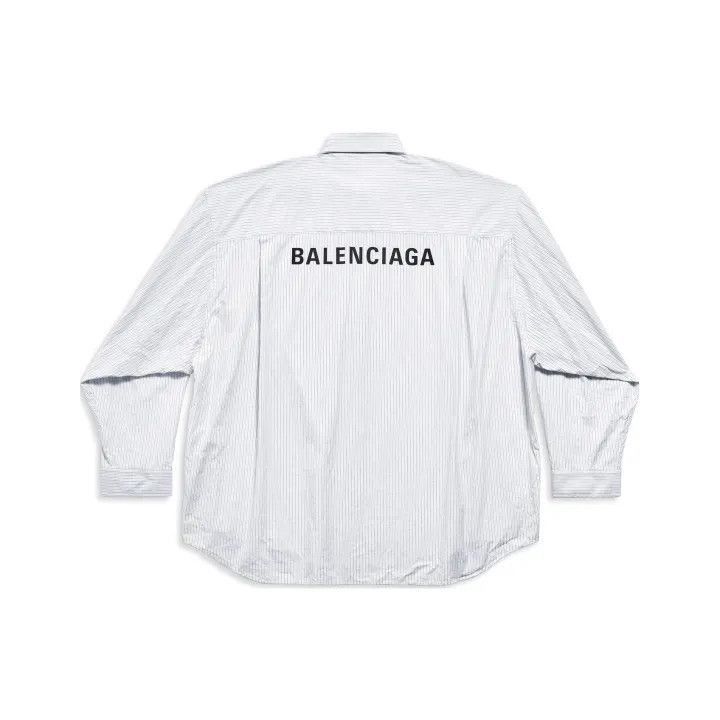 Balenciaga Balenciaga Striped Casual Long Sleeve Shirt 0079-2507 Size US L / EU 52-54 / 3 - 1 Thumbnail