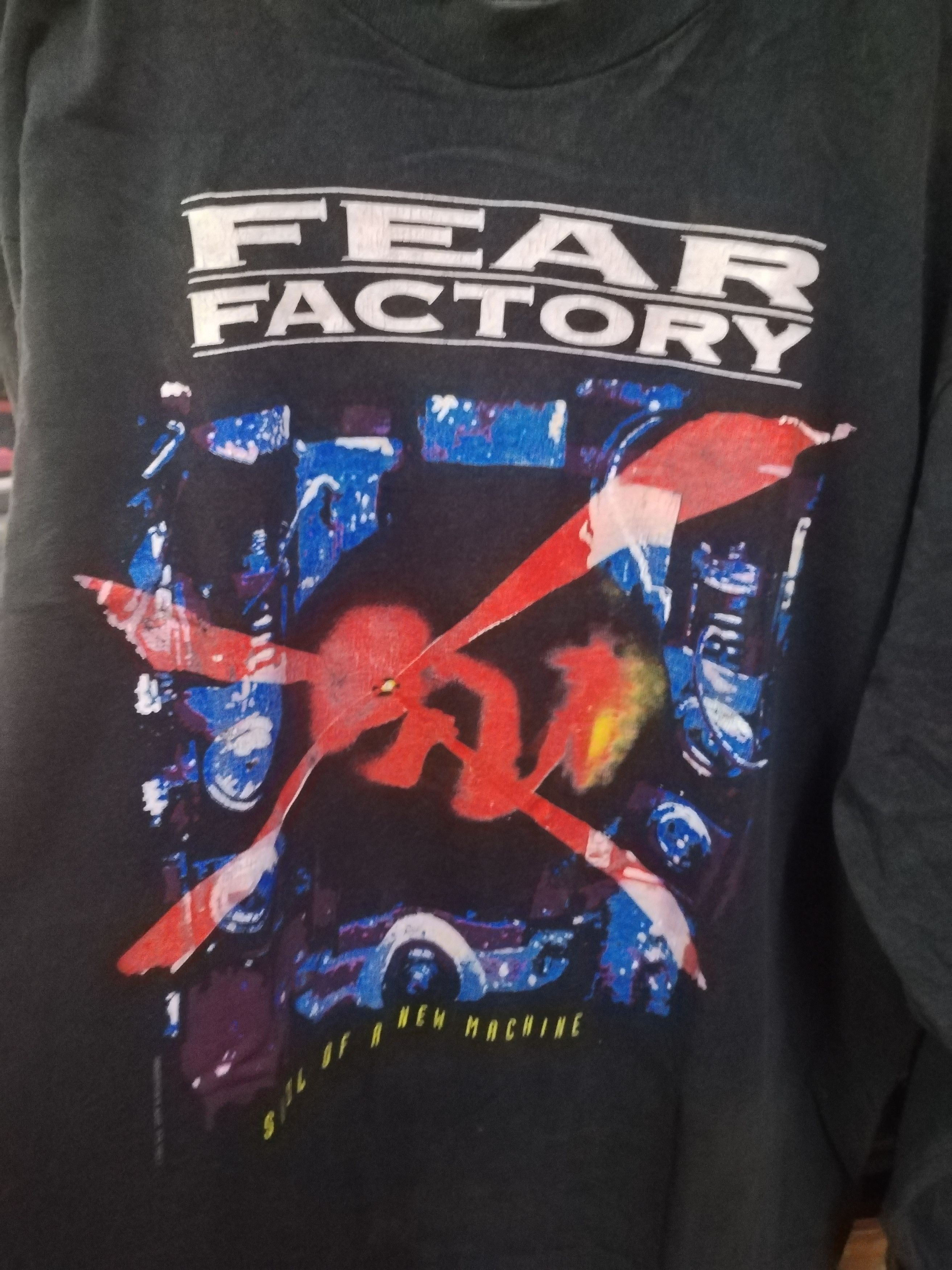 Vintage Fear Factory Ls Shirt Tour Vintage 1994 Size US XL / EU 56 / 4 - 3 Thumbnail