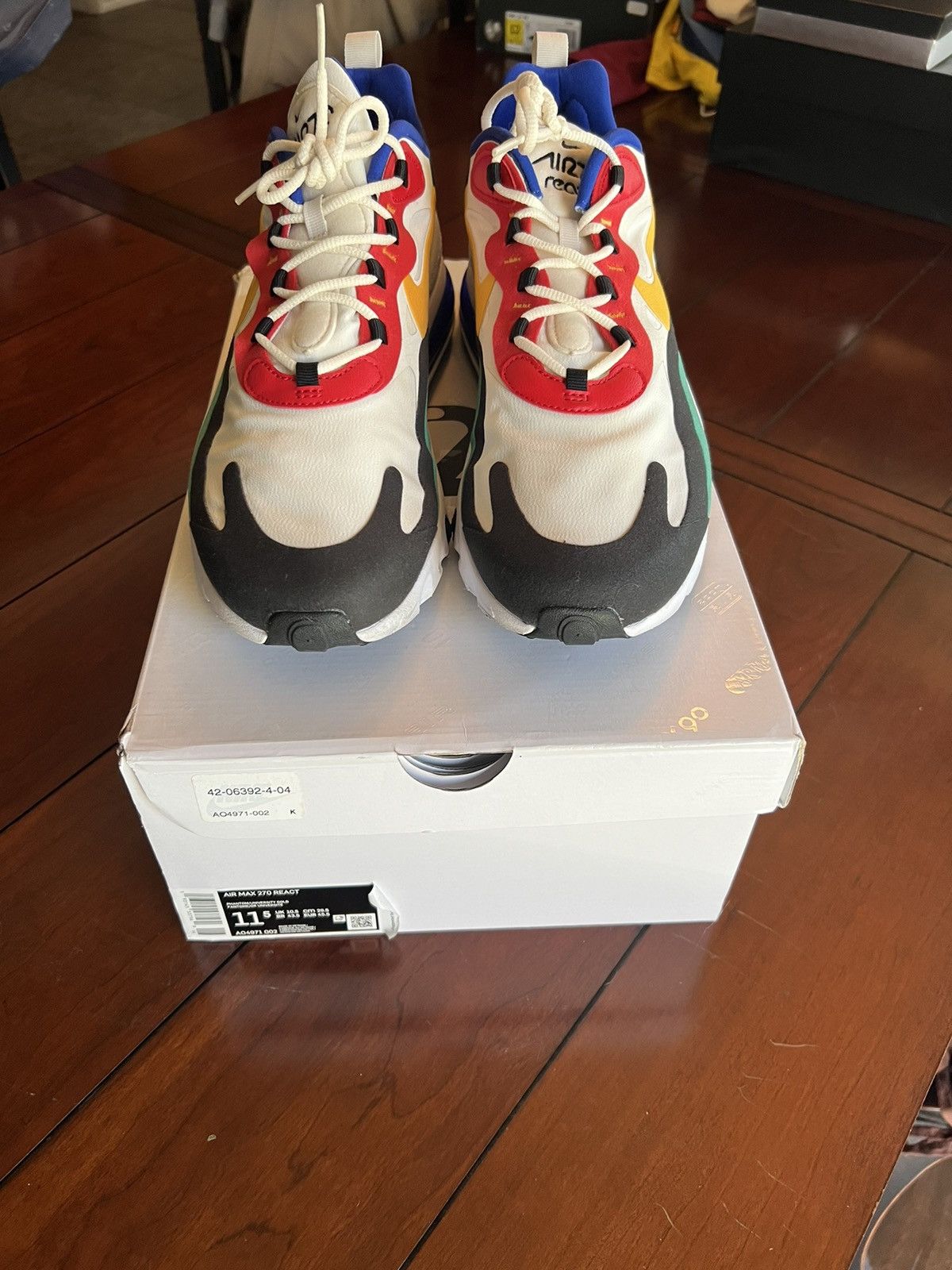 Nike Air Max 270 React Bauhaus Size US 11.5 / EU 44-45 - 2 Thumbnail