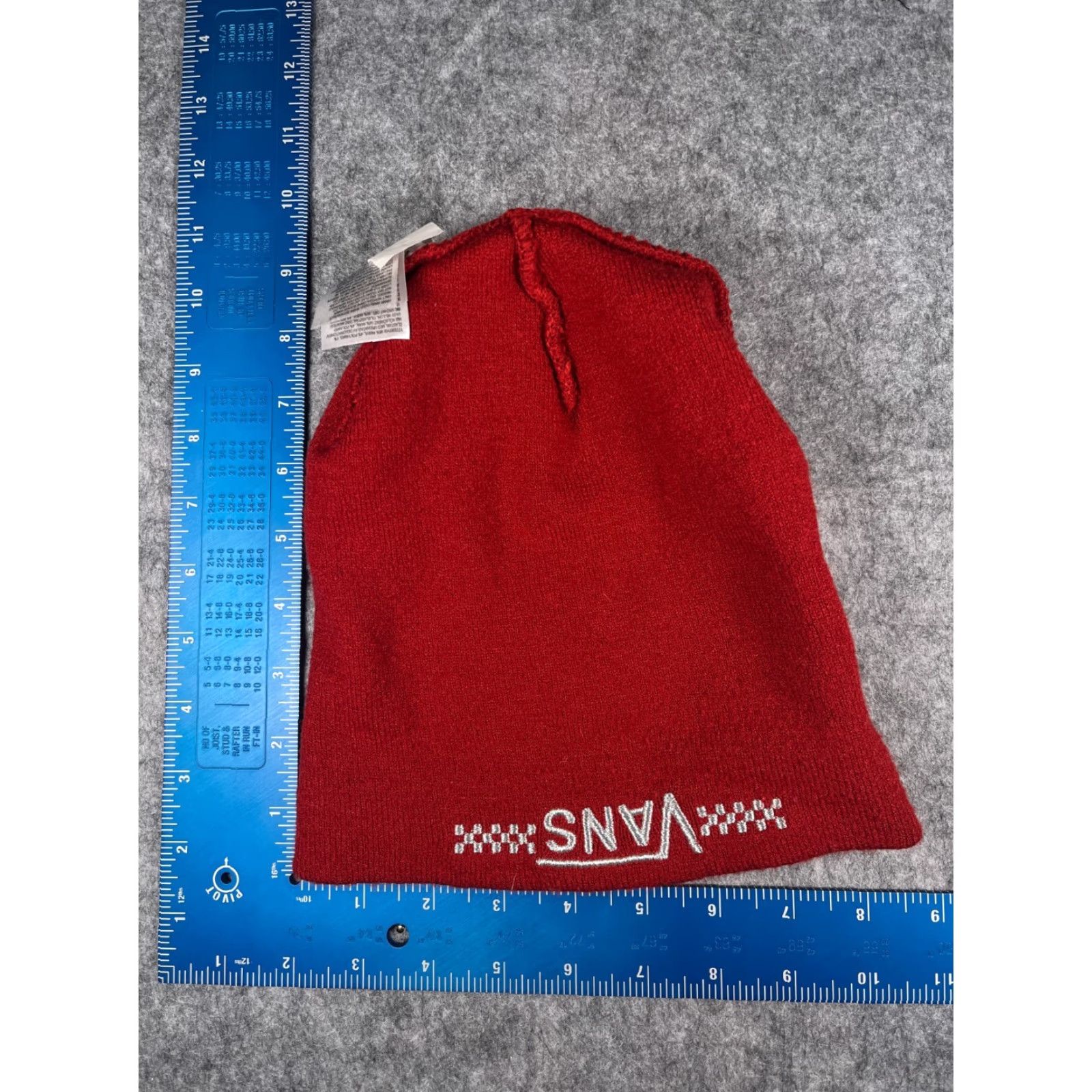 Vans VANS Beanie Hat Adult One Size Red Knit 100% Acrylic Skate Outdoors Beanie Mens Size ONE SIZE - 5 Thumbnail