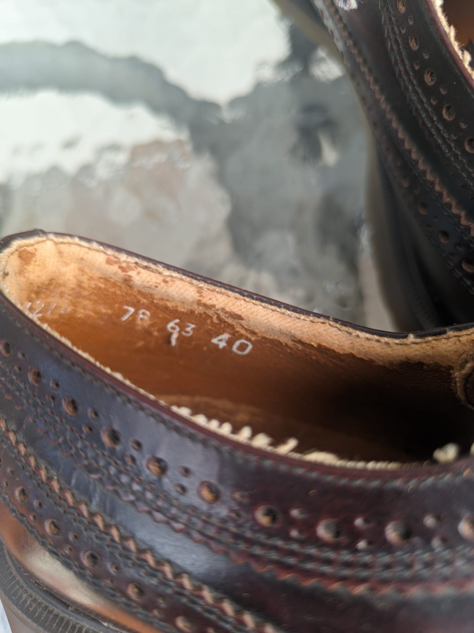 Leather × Seditionaries × Vintage chunky vintage brogue oxford leather shoes erd style Size US 7 / EU 40 - 6 Thumbnail