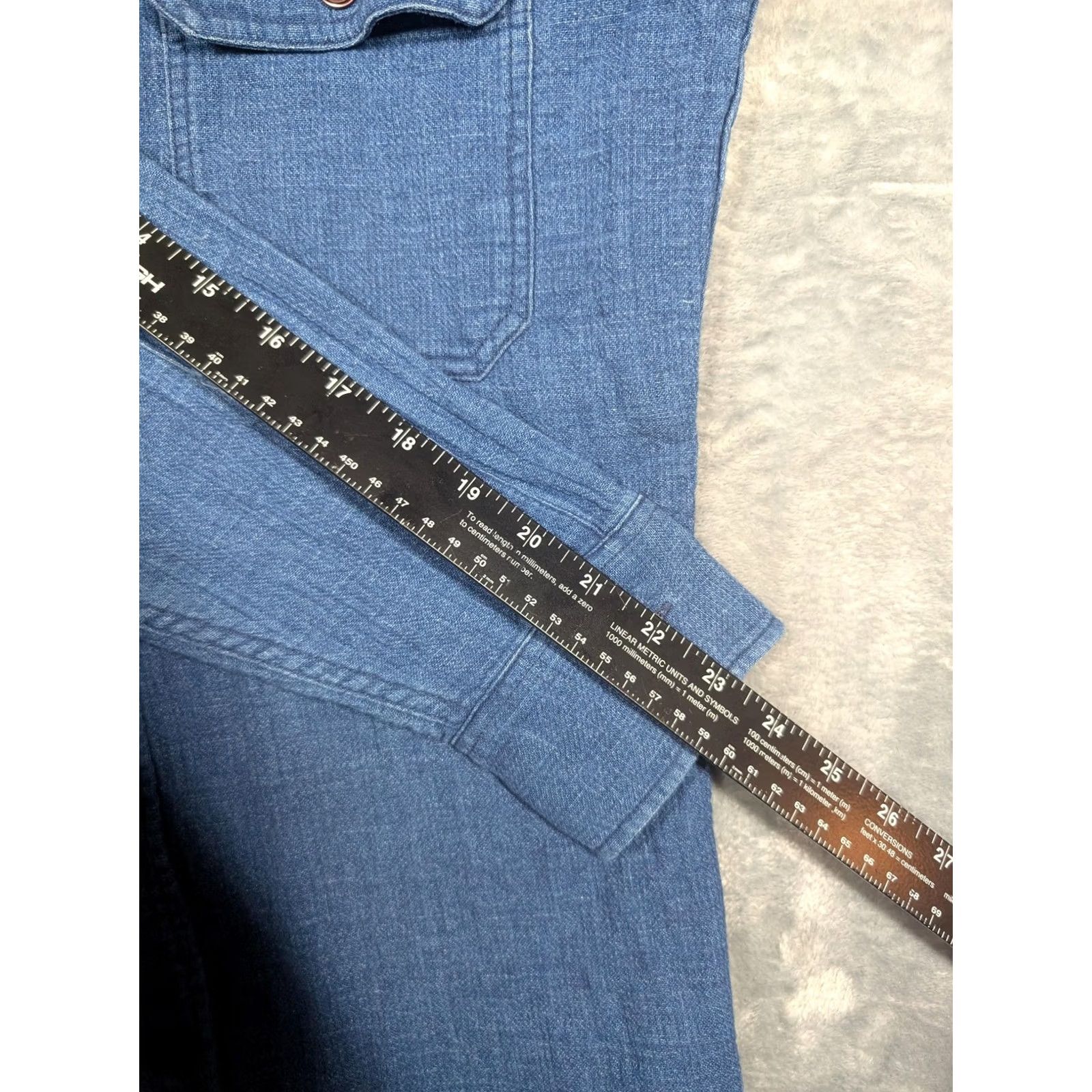 Taylor Stitch Taylor Stitch Shirt Mens 38 Blue Long Sleeve Button-Up Front Workwear Casual Slub Size US M / EU 48-50 / 2 - 4 Thumbnail