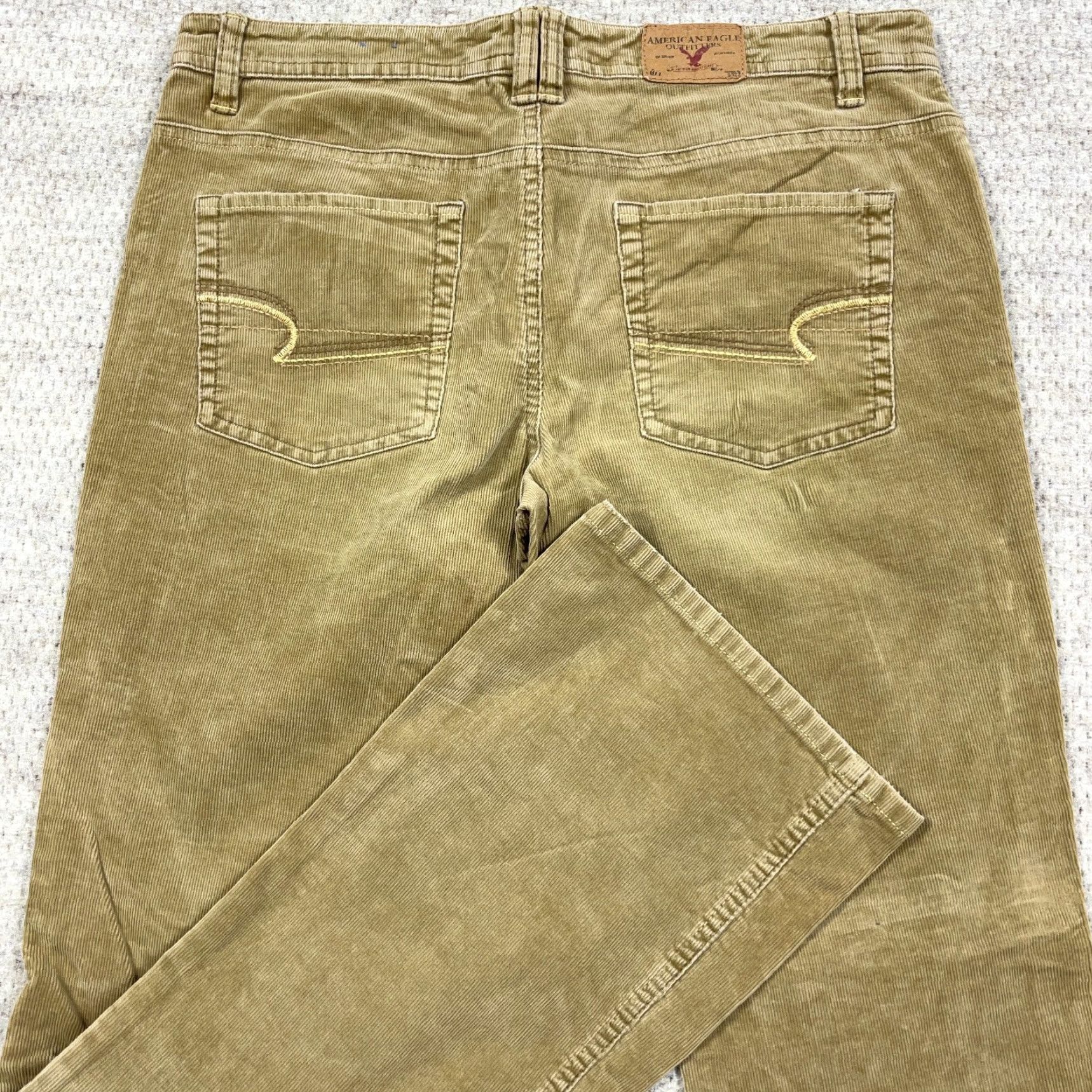 American Eagle Outfitters VINTAGE American Eagle Jeans Women 8 Bootcut Corduroy Brown 00s Modern Classic Hipster Mens Womens Size 30" / US 8 / IT 44 - 3 Thumbnail