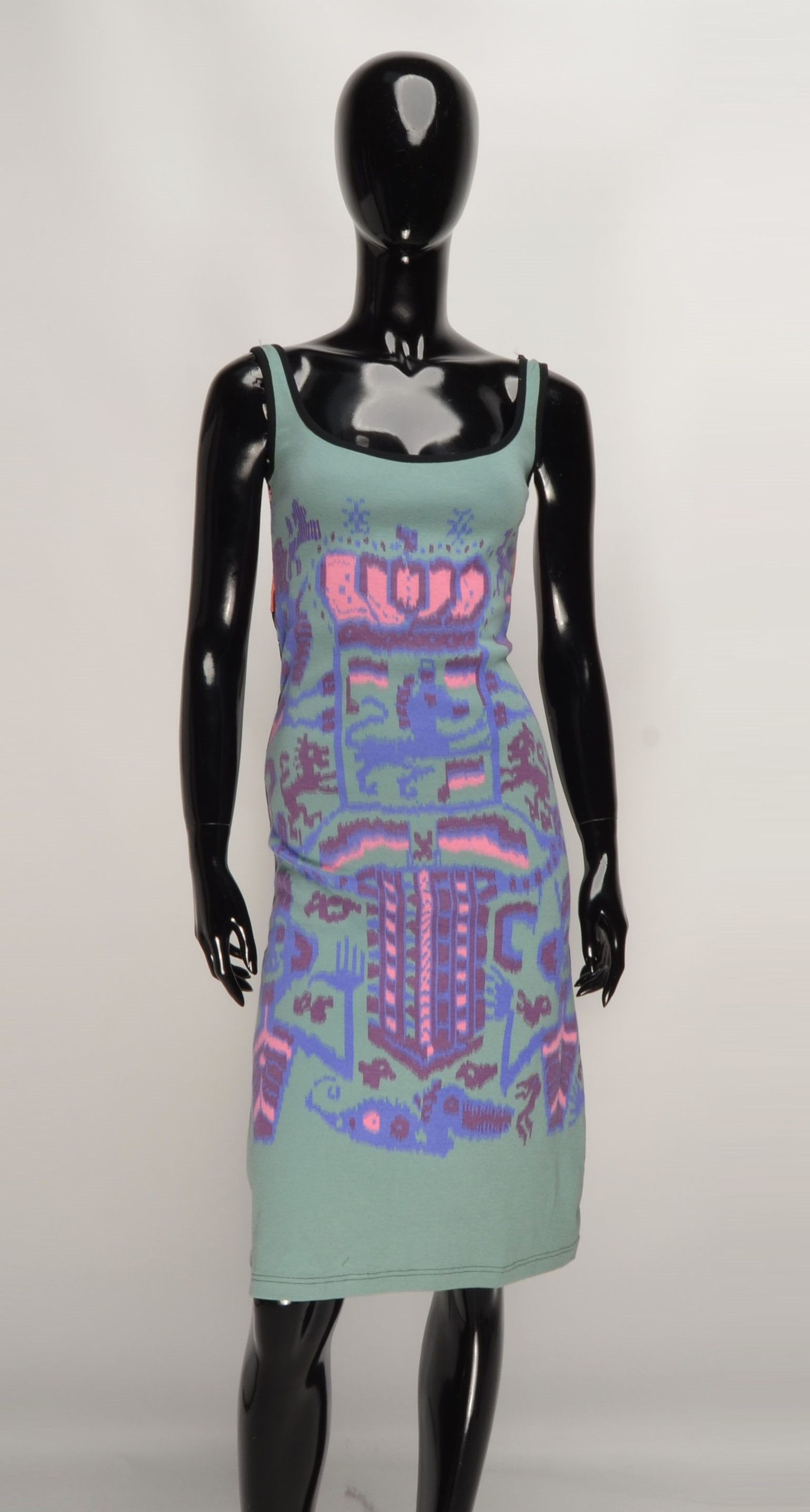 Vintage Custo Barcelona Y2K Printed Bodycon Dress