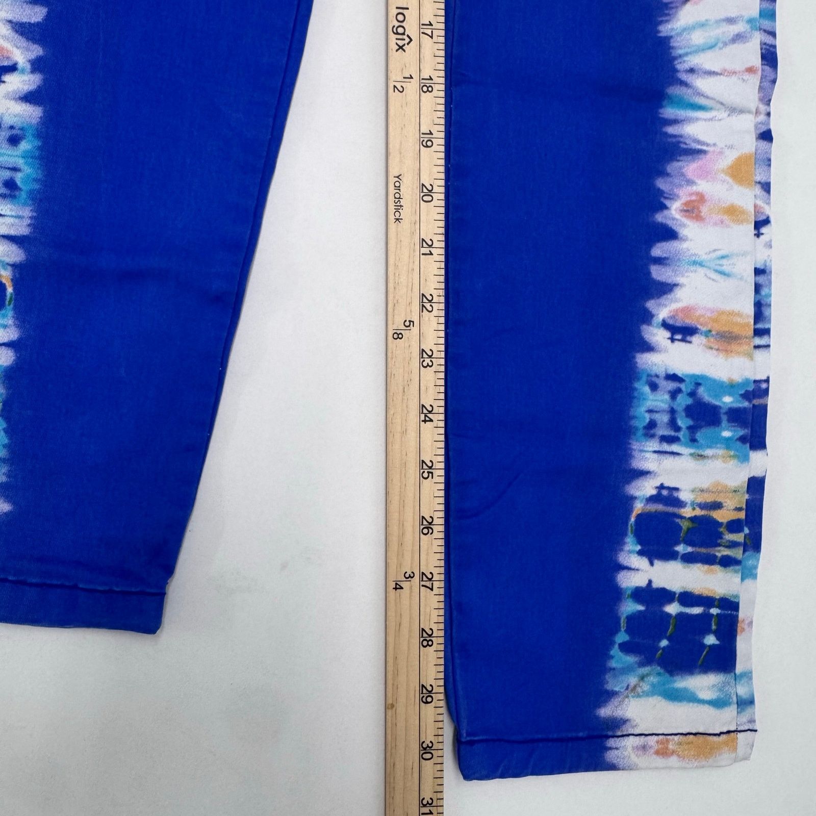 Scotch & Soda Maison Scotch Women's Side Tie Dye Skinny Jeans Blue size 29 Size 29" - 5 Thumbnail