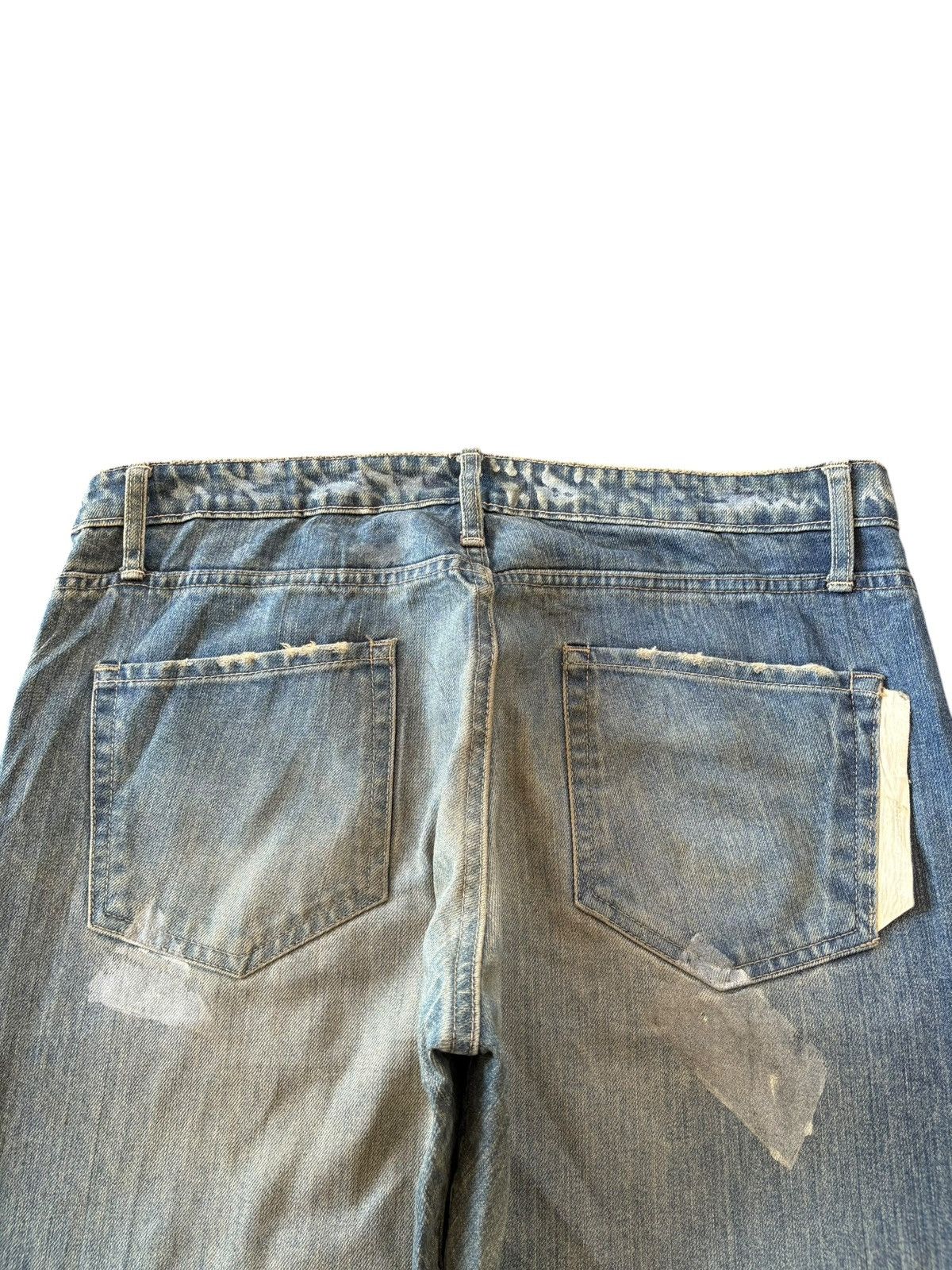 Kapital Vintage Japanese Brand Mud Wash Patch Distress Baggy Jeans Size US 34 / EU 50 - 4 Thumbnail