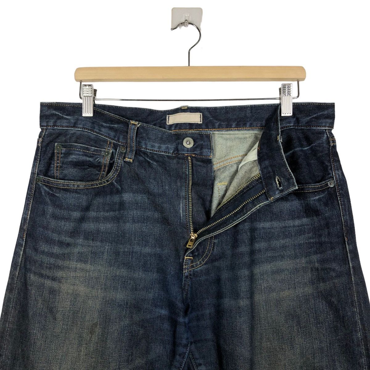 Japanese Brand 🔥90’s Selvedges Denim Jeans Uniqlo Japan Regular Straight Size US 36 / EU 52 - 10 Thumbnail