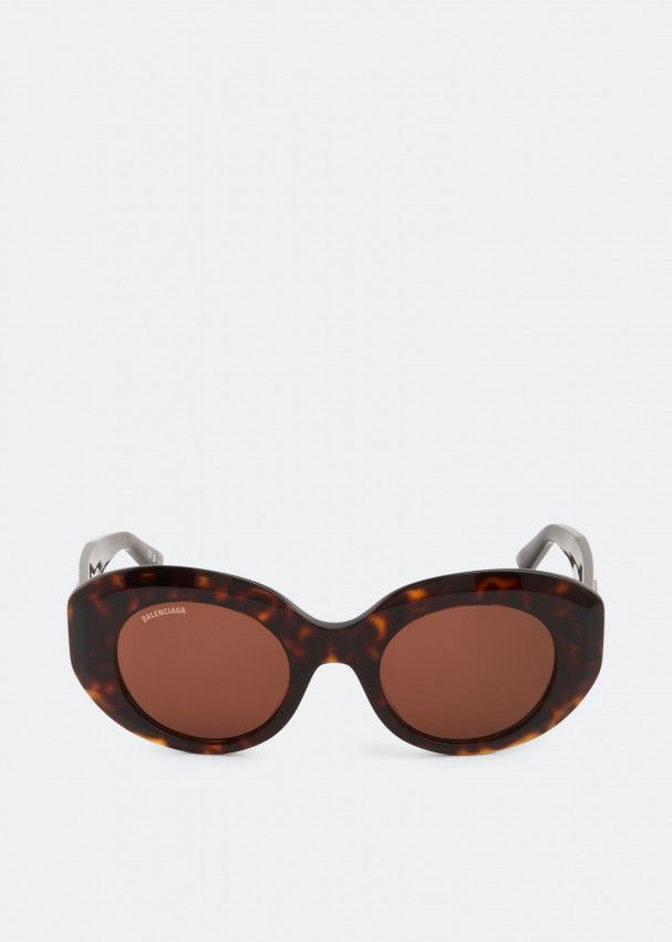 Balenciaga o1in1g1024 Size : OS / Rive Gauche Round Sunglasses in Brown Size ONE SIZE - 1 Thumbnail