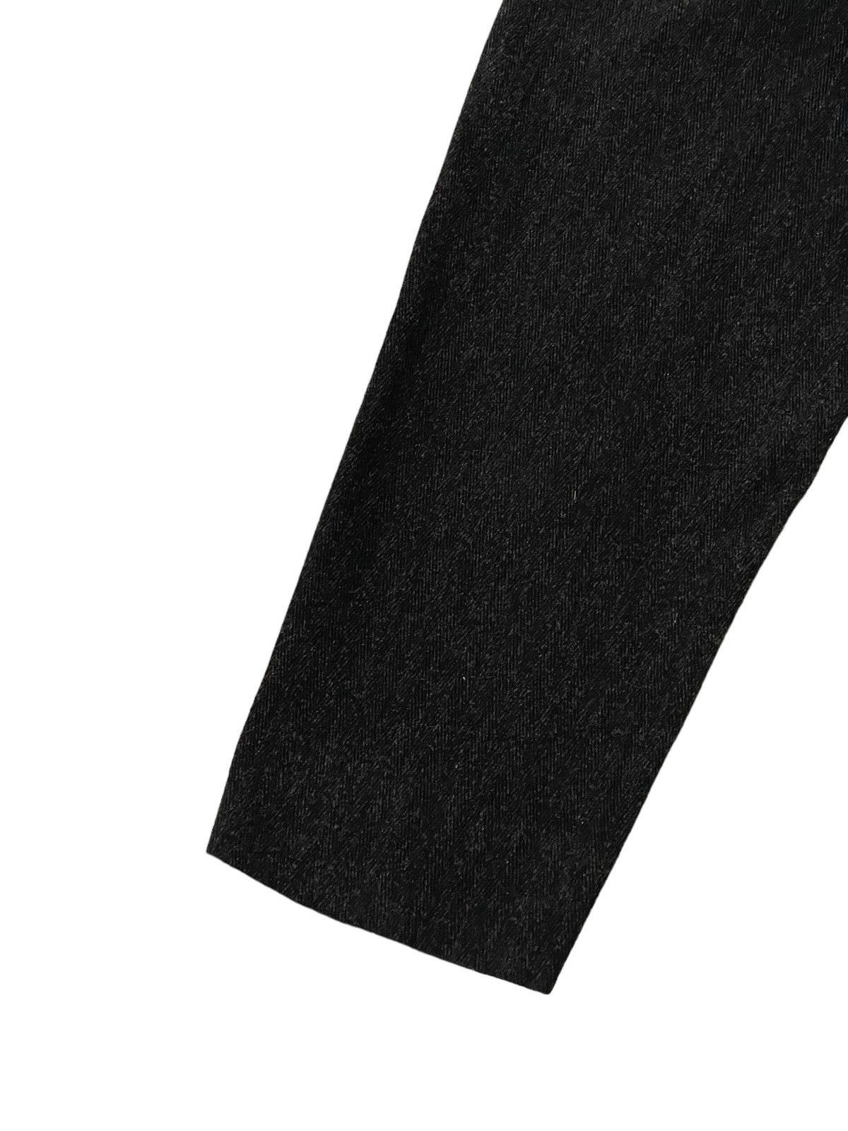 Comme des Garcons Vtg 90s CDGH Herringbones Wide Wool Trouser Tapered 6🟦5 Size US 29 - 16 Thumbnail